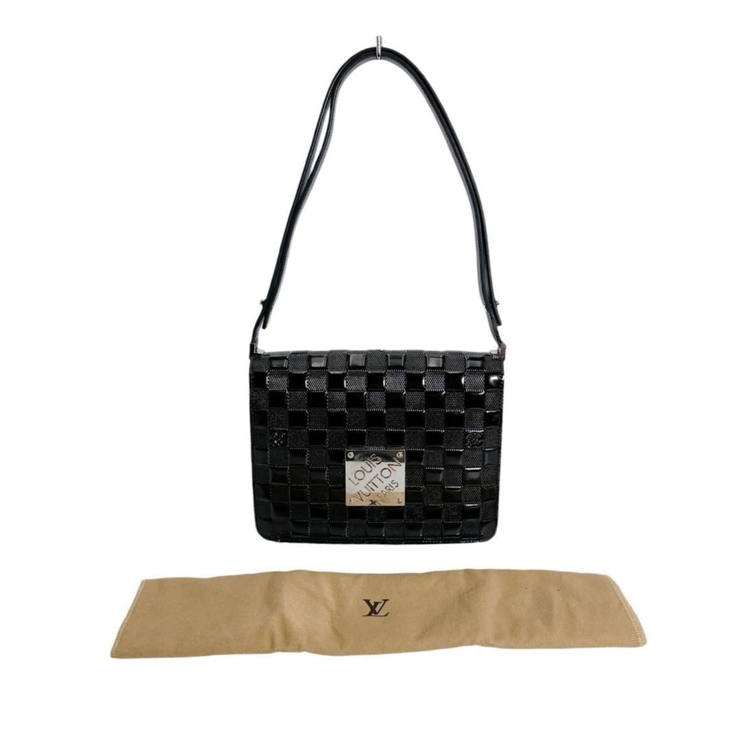 Louis Vuitton LOUIS VUITTON Shoulder Bag Cabaret Damier Vernis Enamel M92124 Black (1 of 20)