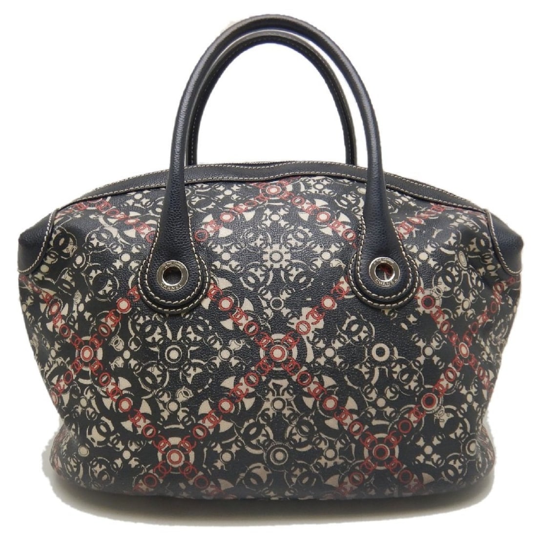 CHANEL Coco Travel Mini Boston Bag, Coated Canvas, Black, Women's /253888 (1 of 20)