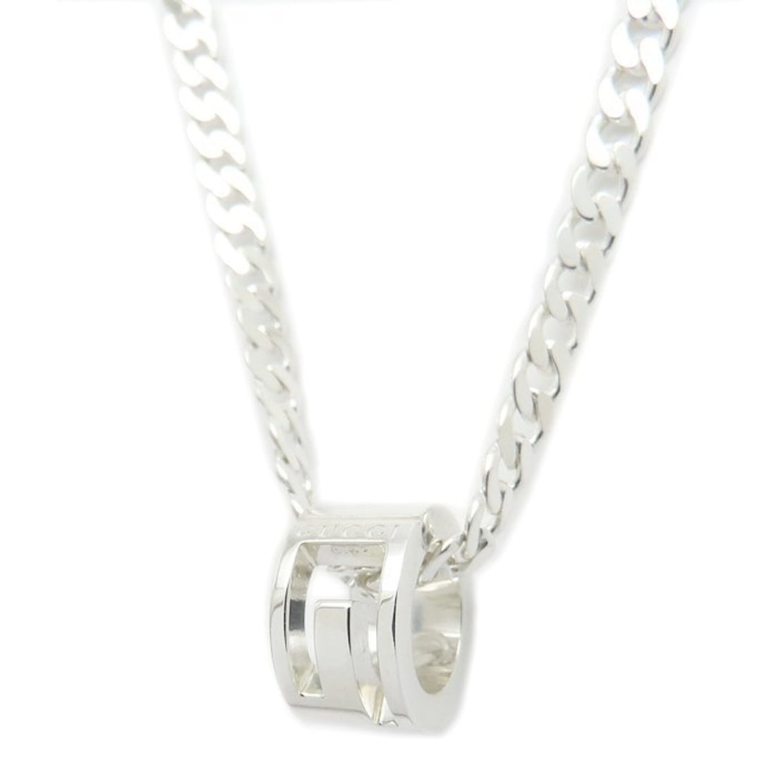 GUCCI Cutout G Necklace SV925 Women's /295583 (1 of 15)