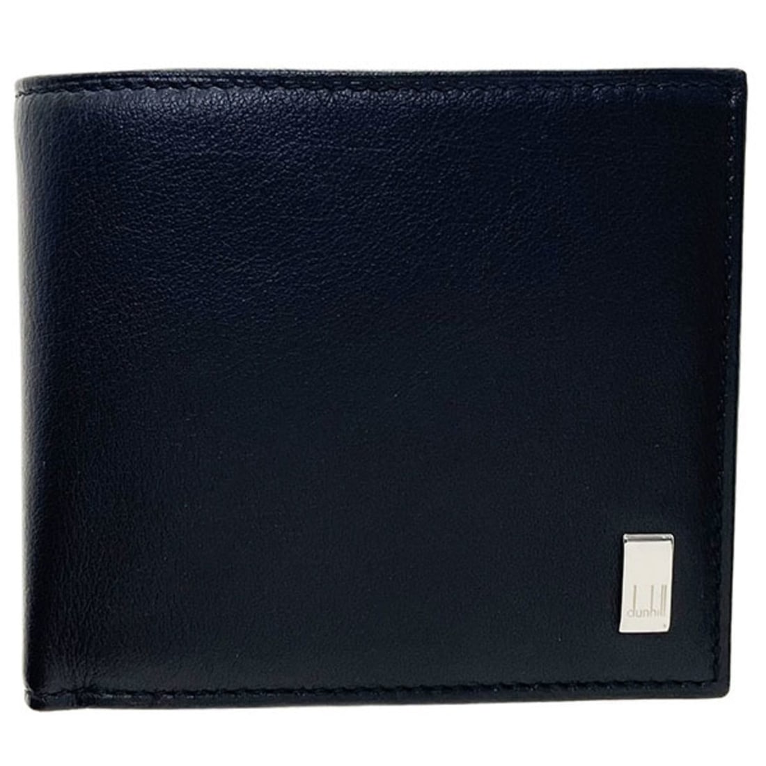 Dunhill Sidecar Bi-fold Wallet, Leather, Black, QD3070A, Compact Men's, TT-17212 (1 of 11)
