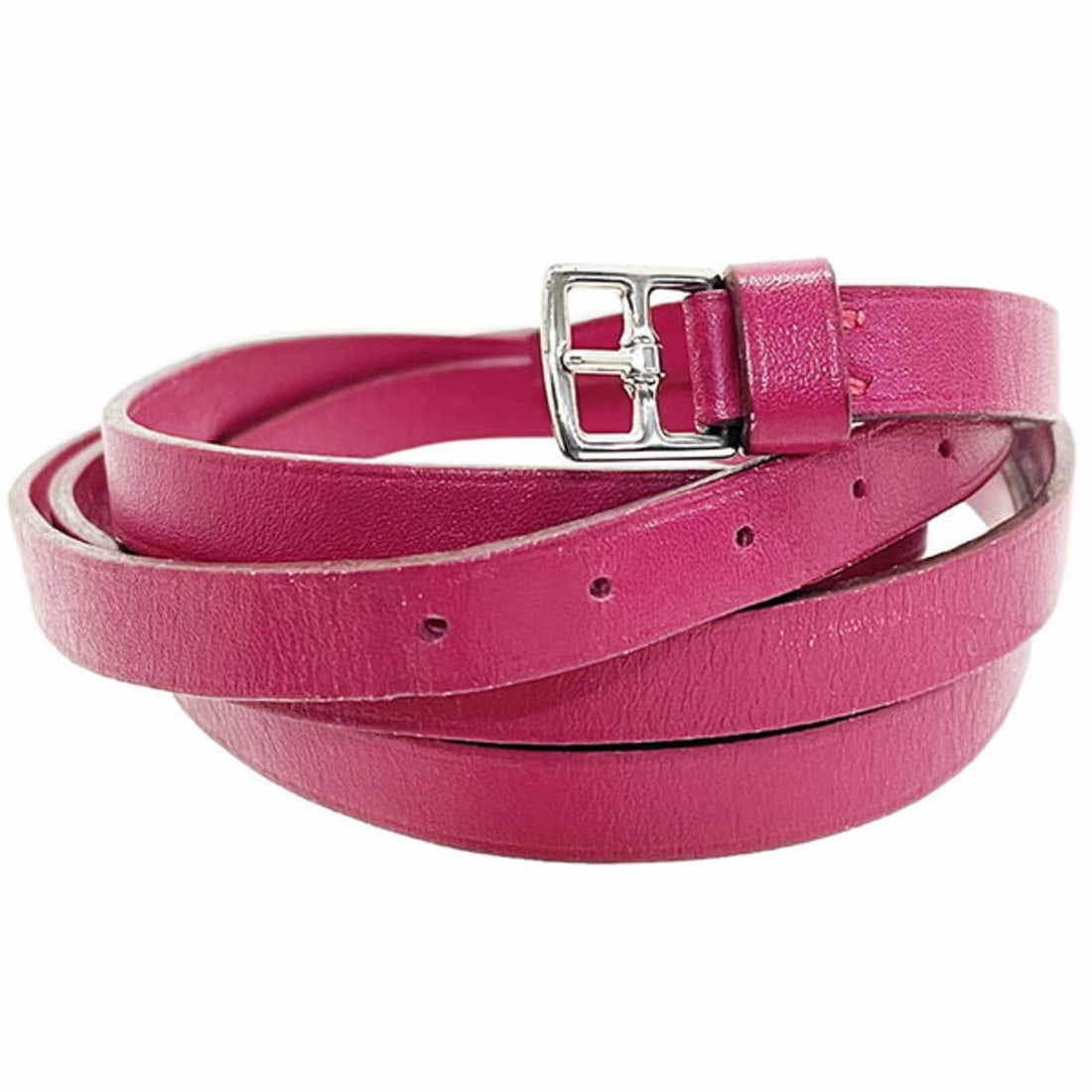Hermes Leather Strap for iPod Case, Deep Pink, HERMES Shoulder Strap, Leather, XW-16710 (1 of 13)