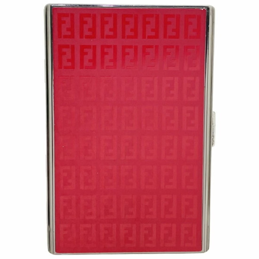 Fendi FF Cigarette Case, Red/Gunmetal, Hard YW-16303 (1 of 17)