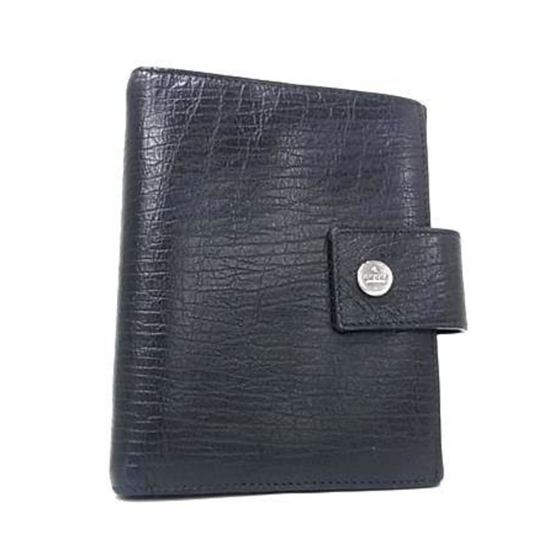 GUCCI notebook cover, item number 115240, black leather, for men and women, 6-ring binder. (1 of 16)