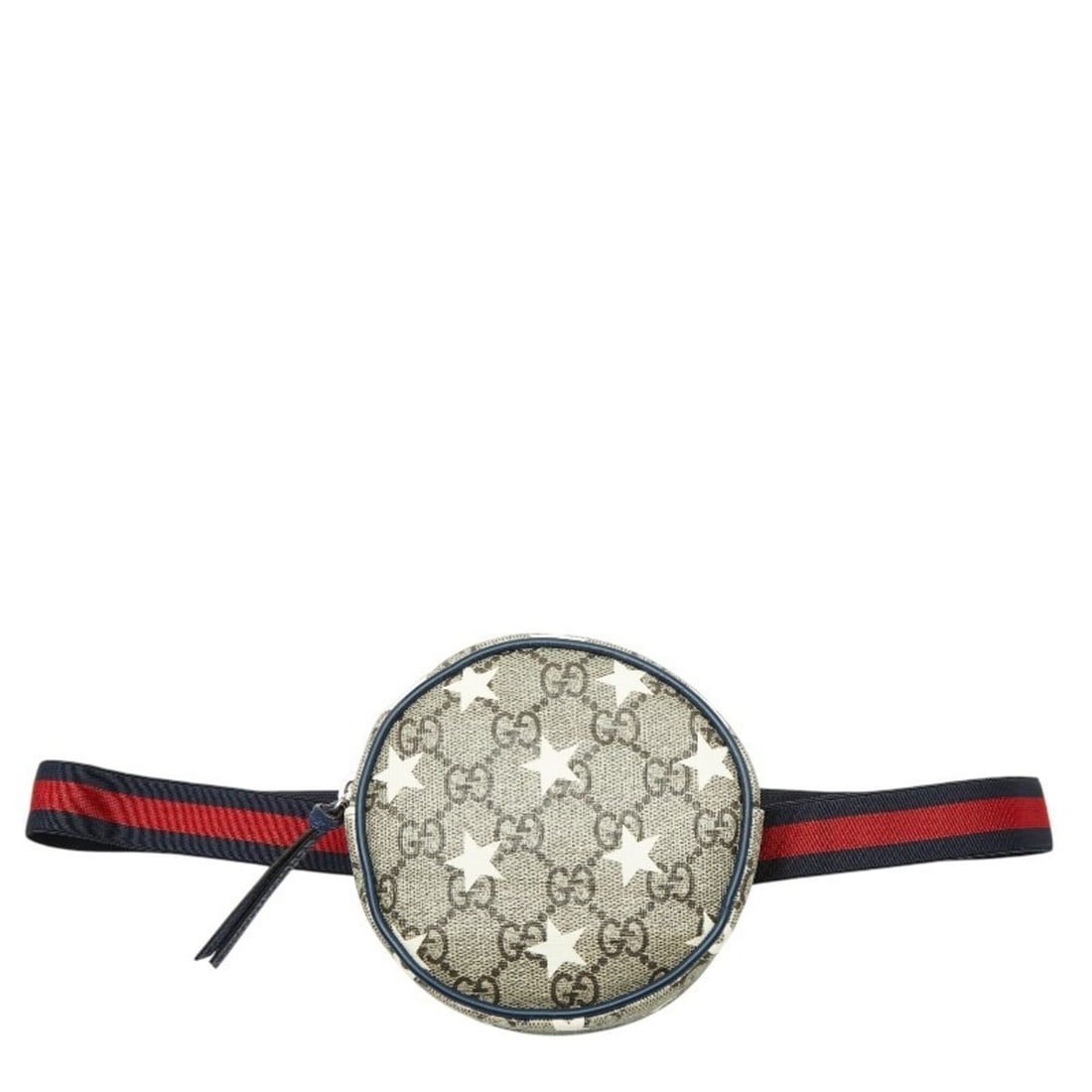 Gucci GG Supreme Star Waist Bag/Waist Pouch 502330 Beige Navy Leather Women's GUCCI: --- Catalog ---Category: SizeSize (HxWxD): 11.5cm x 12cm x 4cm / 4.52'' x 4.72'' x 1.57''Category: DesignType: Fanny pack, PouchColor: Beige, NavyGender: WomenMaterial: PVC , Leather Category: General