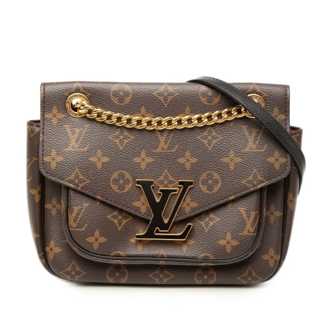 Louis Vuitton Monogram Passy Chain Shoulder Bag M45592 Brown Leather Women's LOUIS VUITTON (1 of 18)