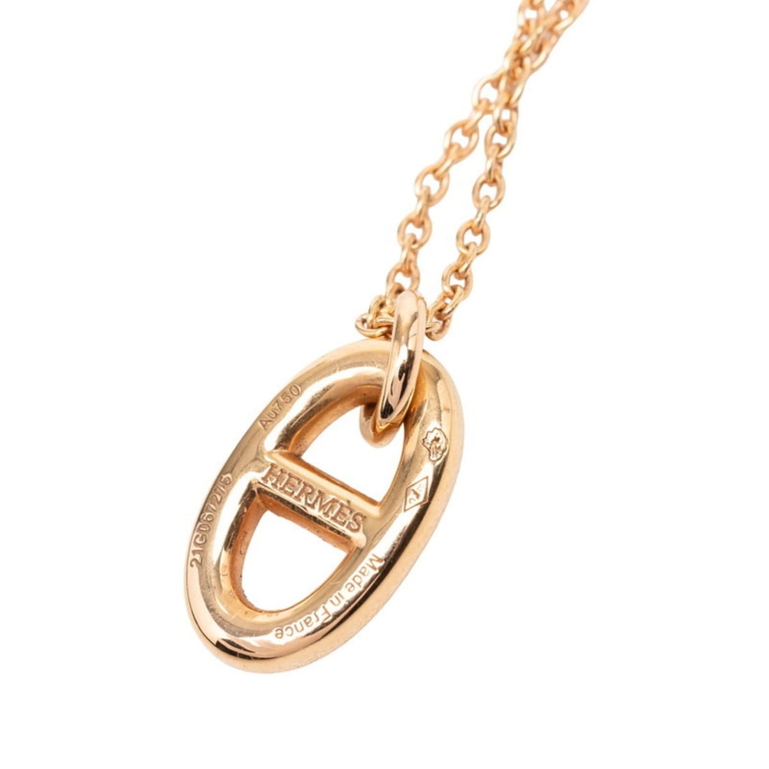Hermes Chaine d'Ancre Farandole PM Chain Pendant Necklace 18KYG Yellow Gold Au750 Women's HERMES (1 of 16)