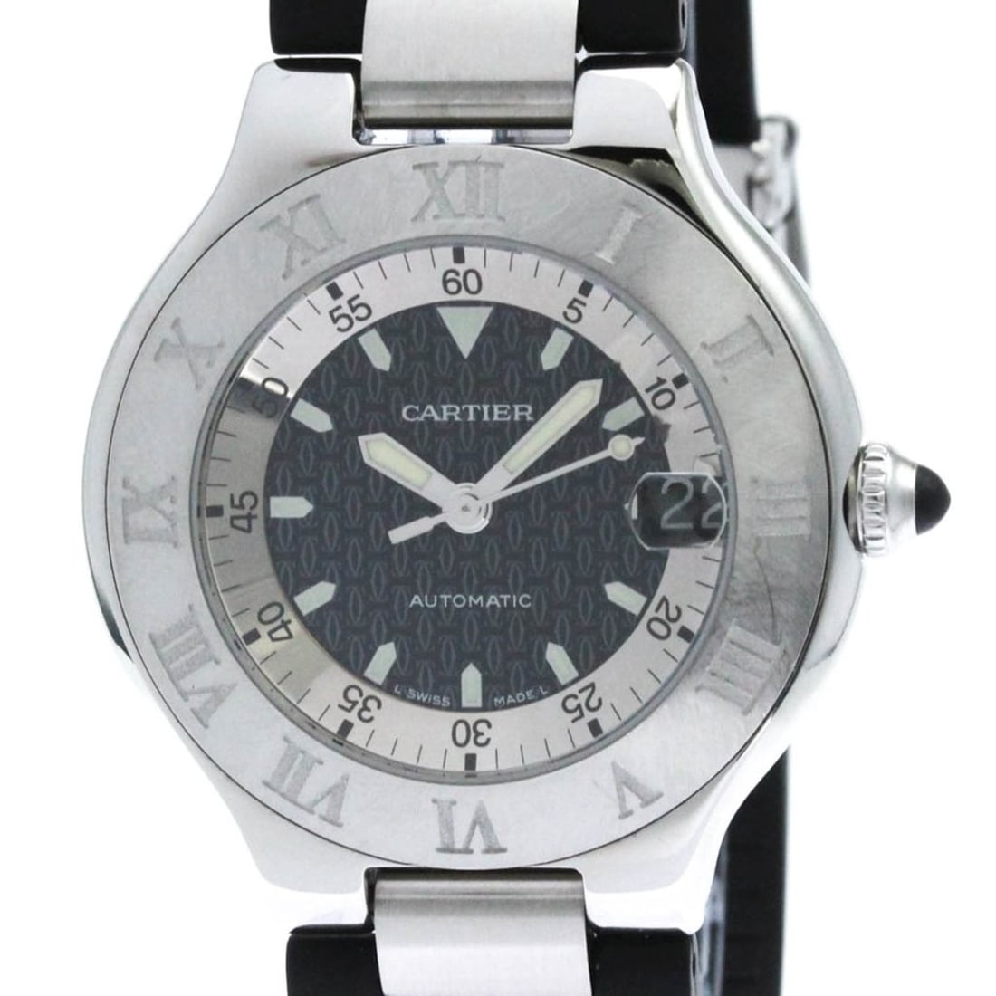 CARTIER Must 21 Autoscaph Steel Automatic Mens Watch W10147U2 Polished (1 of 8)