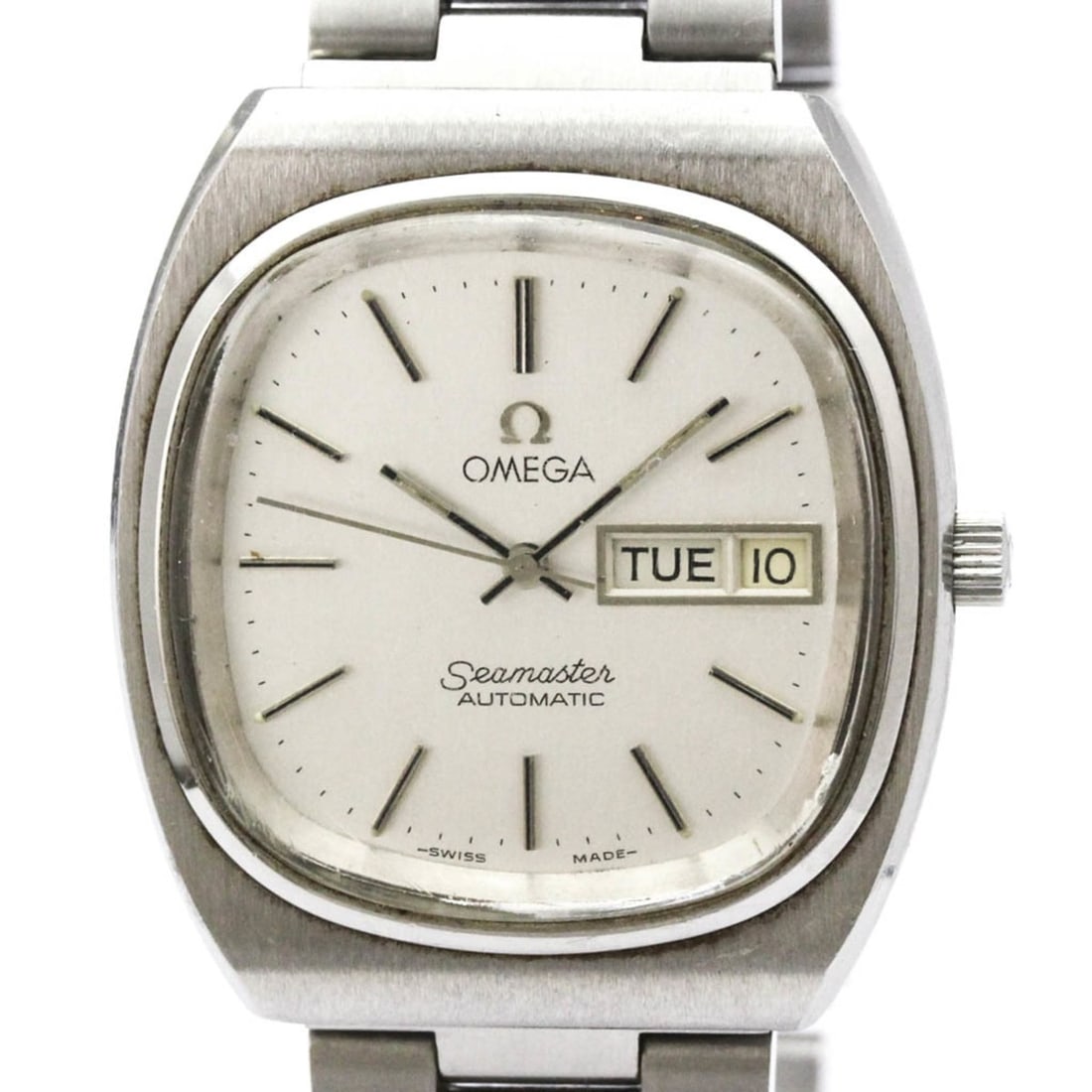 OMEGA Seamaster Day Date Cal.1020 Steel Mens Watch 166.0216 Vintage: --- Catalog ---Category: SizeCase Diameter: 35mm / 1.38''Category: DesignType: WristwatchStyle: Dress/FormalGender: MenColor (Dial): SilverMaterial (Band): Stainless steelMaterial (Case): Stainless st