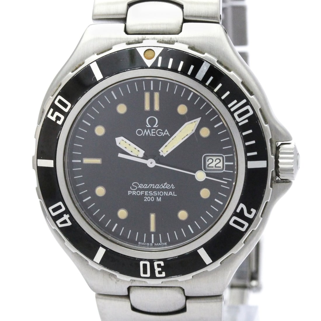 OMEGA Seamaster Professional 200M Steel Quartz Mens Watch Polished: --- Catalog ---Category: SizeCase Diameter: 36mm / 1.42''Category: DesignType: WristwatchStyle: SportGender: MenColor (Dial): BlackMaterial (Band): Stainless steelMaterial (Case): Stainless steelCateg