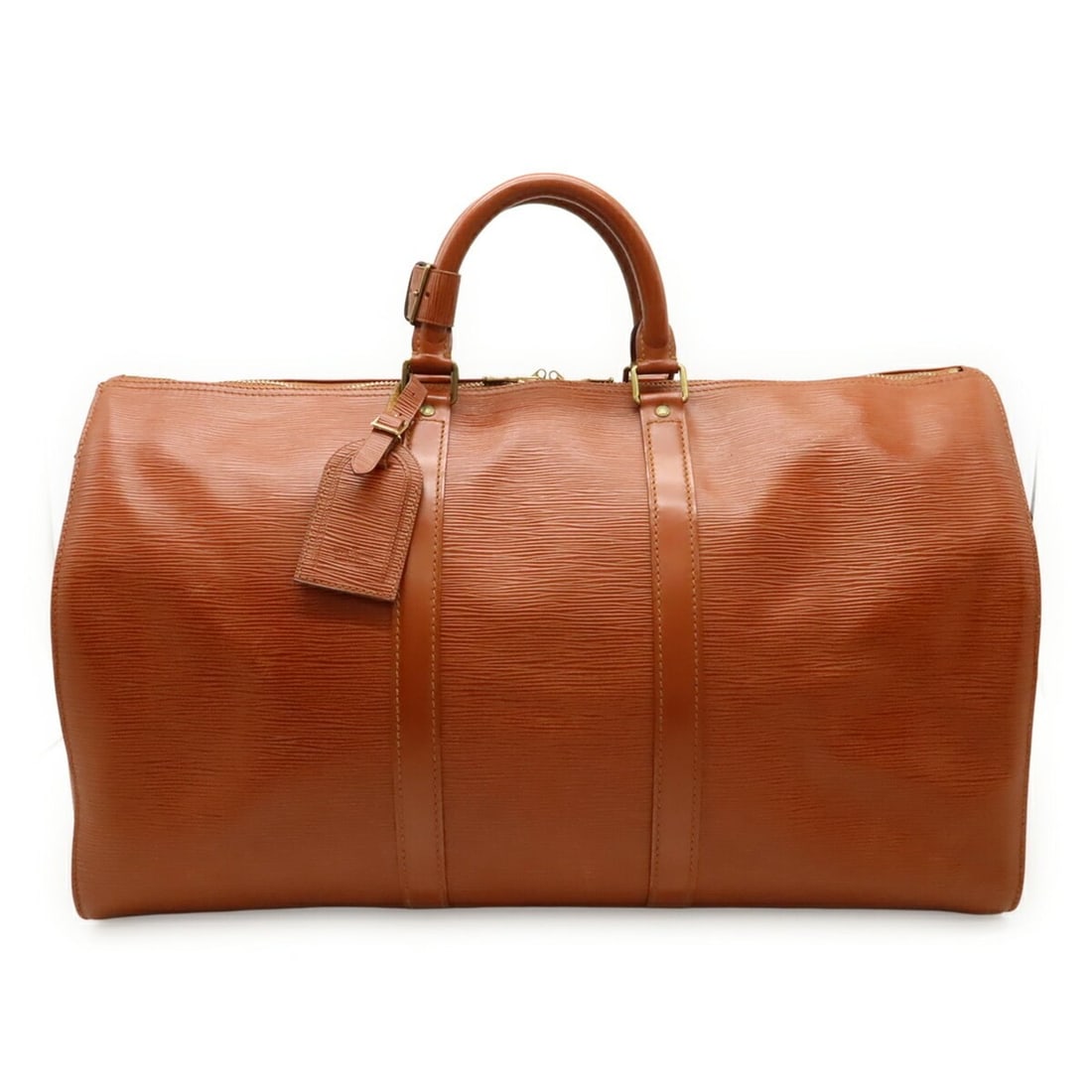 LOUIS VUITTON Louis Vuitton Epi Keepall 50 Boston Bag Travel Leather Kenya Brown M42963 (1 of 10)