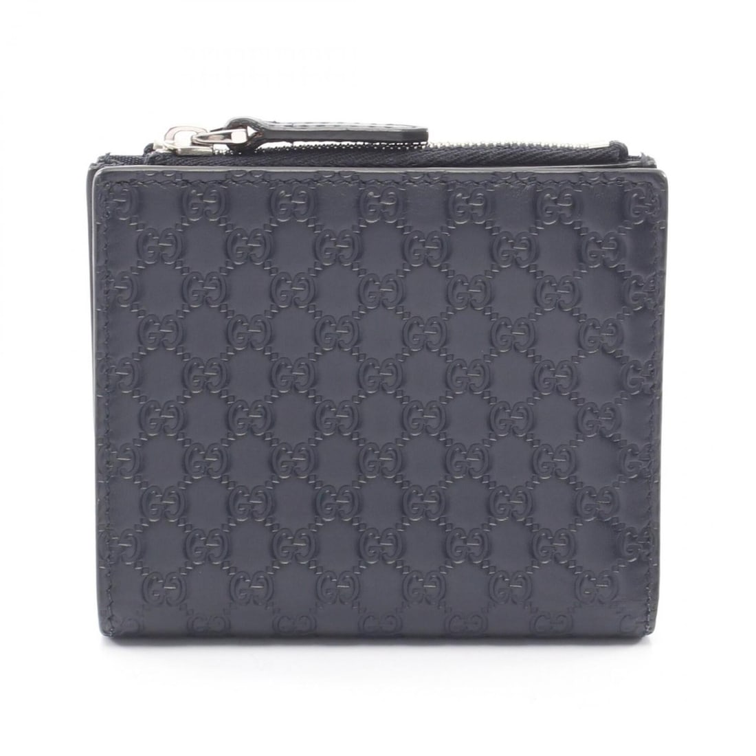 Gucci Microguccissima Bi-fold Wallet, Leather, Men's/Women's, Navy, 544475 (1 of 10)