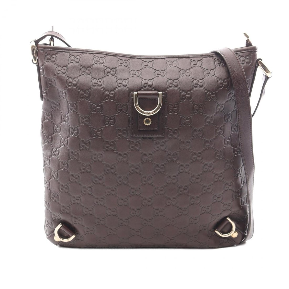 Gucci Abbey Guccissima Shoulder Bag/Handbag, Leather, Women's, Brown, 131326: --- Catalog ---Category: SizeSize (HxWxD): 30cm x 30cm x 3cm / 11.81'' x 11.81'' x 1.18''Category: DesignType: Handbag, Shoulder bagColor: BrownGender: WomenMaterial: Leather Category: GeneralMPN: 131
