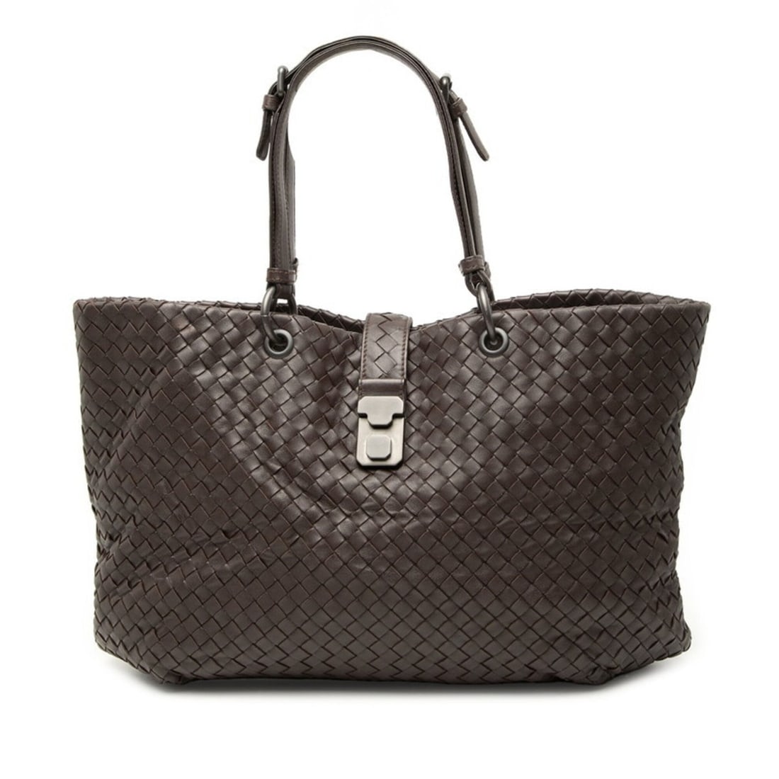 Bottega Veneta Intrecciato Tote Bag Handbag Brown Leather Women's BOTTEGAVENETA: --- Catalog ---Category: SizeSize (HxWxD): 25cm x 29cm x 13.5cm / 9.84'' x 11.41'' x 5.31''Category: DesignType: Handbag, Tote bagColor: BrownGender: WomenMaterial: Leather Category: GeneralBrand: Bot