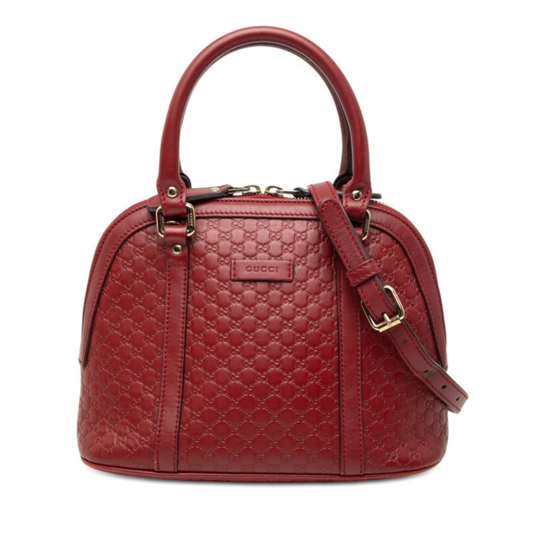 Gucci Microguccissima Handbag Shoulder Bag 2WAY 449654 Red Leather Women's GUCCI (1 of 13)