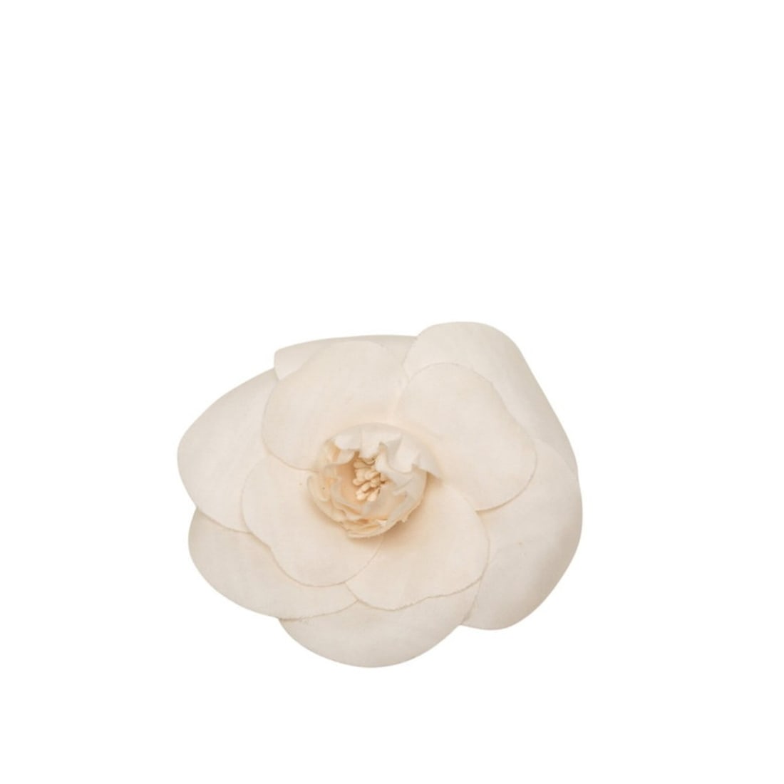 Chanel Camellia Brooch Corsage Ivory Fabric Women's CHANEL: --- Catalog ---Category: SizeSize (HxWxD): 10cm x 10cm / 3.93'' x 3.93''Category: DesignType: CorsageColor: IvoryGender: WomenCategory: GeneralLine: CamelliaBrand: Chanel--- Item List ---Section: Cond