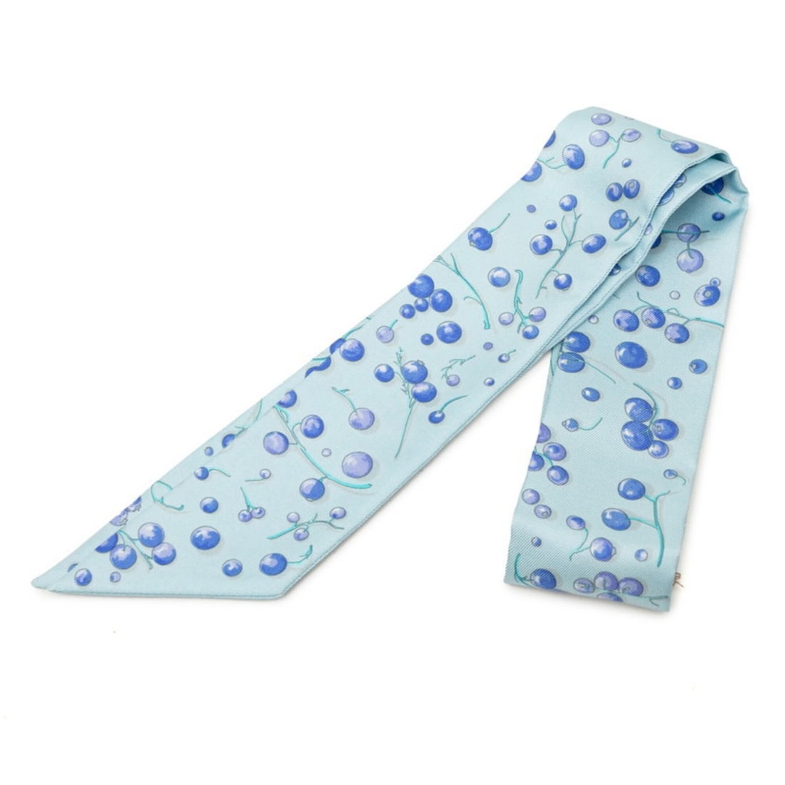 Hermes Red Berries Scarf/Muffler - Blue Silk Women's: --- Catalog ---Category: SizeSize (LxW): 85cm x 5cm / 33.46'' x 1.96''Category: DesignType: ScarfColor: Blue, Red colorGender: WomenMaterial: Silk Category: GeneralBrand: Hermes--- Item List ---Sectio