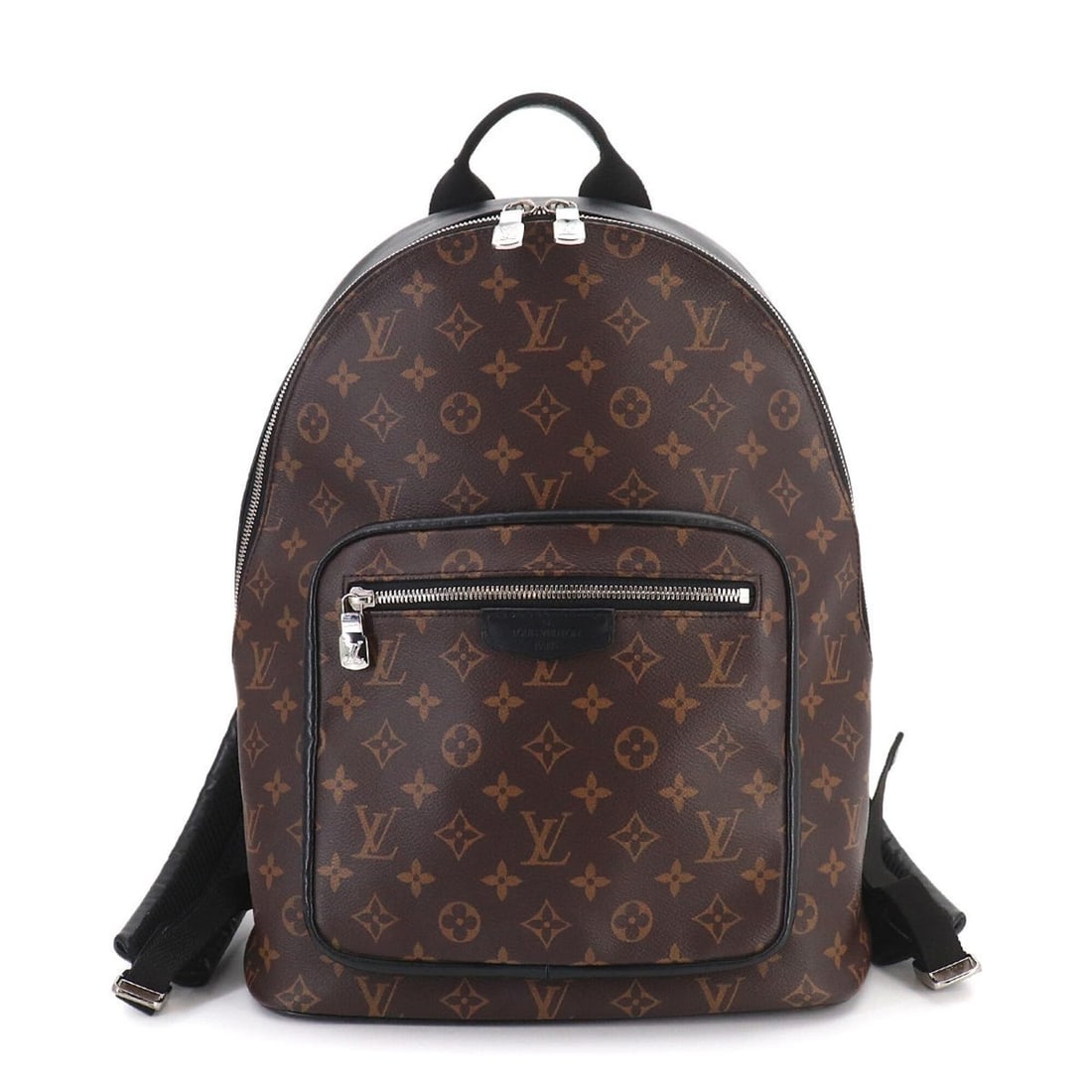 Louis Vuitton Monogram Macassar Josh NV Backpack (Brown/Black, M45349): --- Catalog ---Category: SizeSize (HxWxD): 38cm x 30cm x 14cm / 14.96'' x 11.81'' x 5.51''Category: DesignType: BackpackColor: Black, Brown, Monogram MacassarGender: Men,WomenMaterial: Monogram Catego