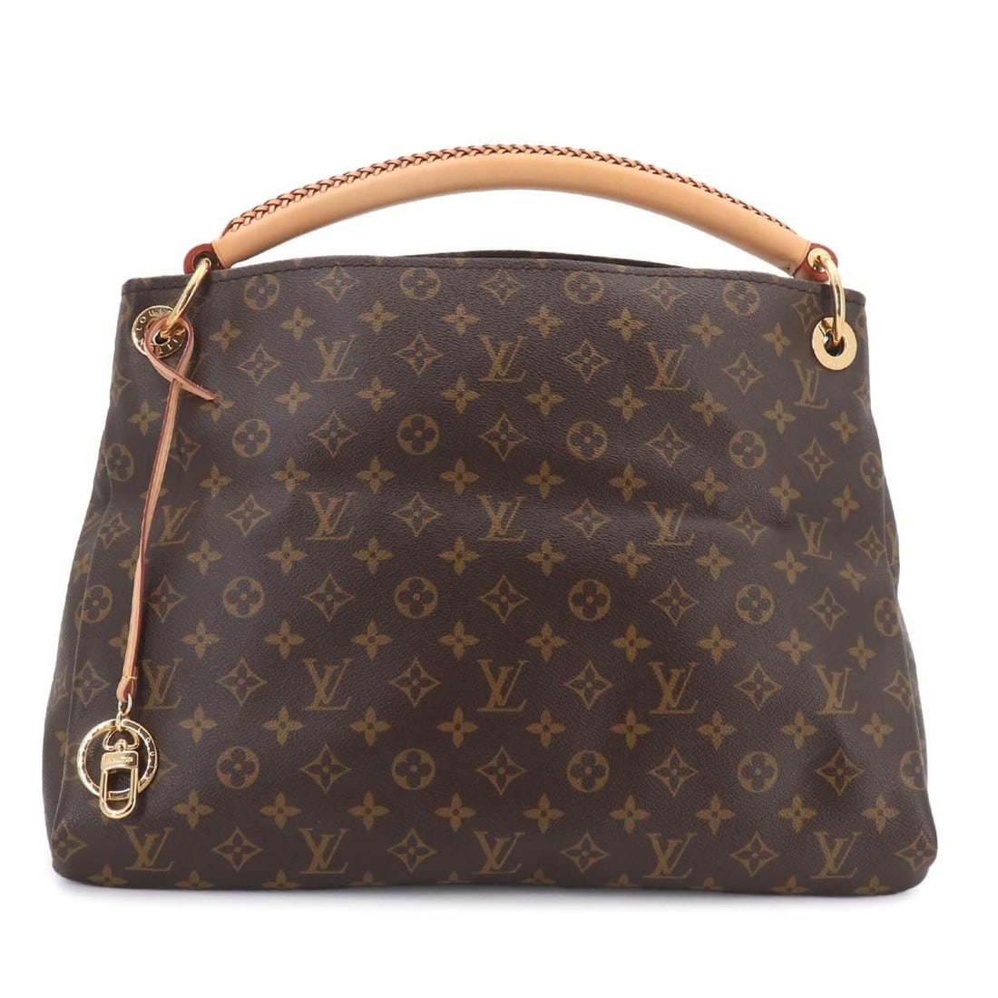 Louis Vuitton LOUIS VUITTON Monogram Artsy MM Shoulder Handbag Brown M40249 Gold Hardware (1 of 10)