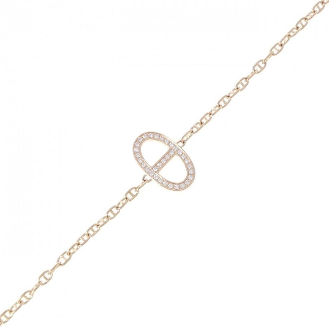 Hermes Hermès Chaine d'Ancre Contour Bracelet: --- Catalog ---Category: SizeLength: 16.5cm / 6.49''Category: DesignType: Charm braceletColor: Pink goldStone: DiamondGender: WomenMaterial: Pink gold (18K)Category: GeneralBrand: Hermes--- Item List 