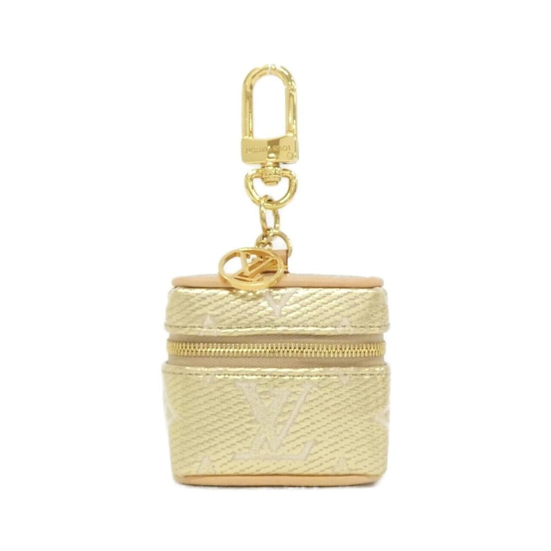 Louis Vuitton Monogram Laminated Jacquard Bijou Sac Micro Vanity M01377 Keyring (1 of 6)