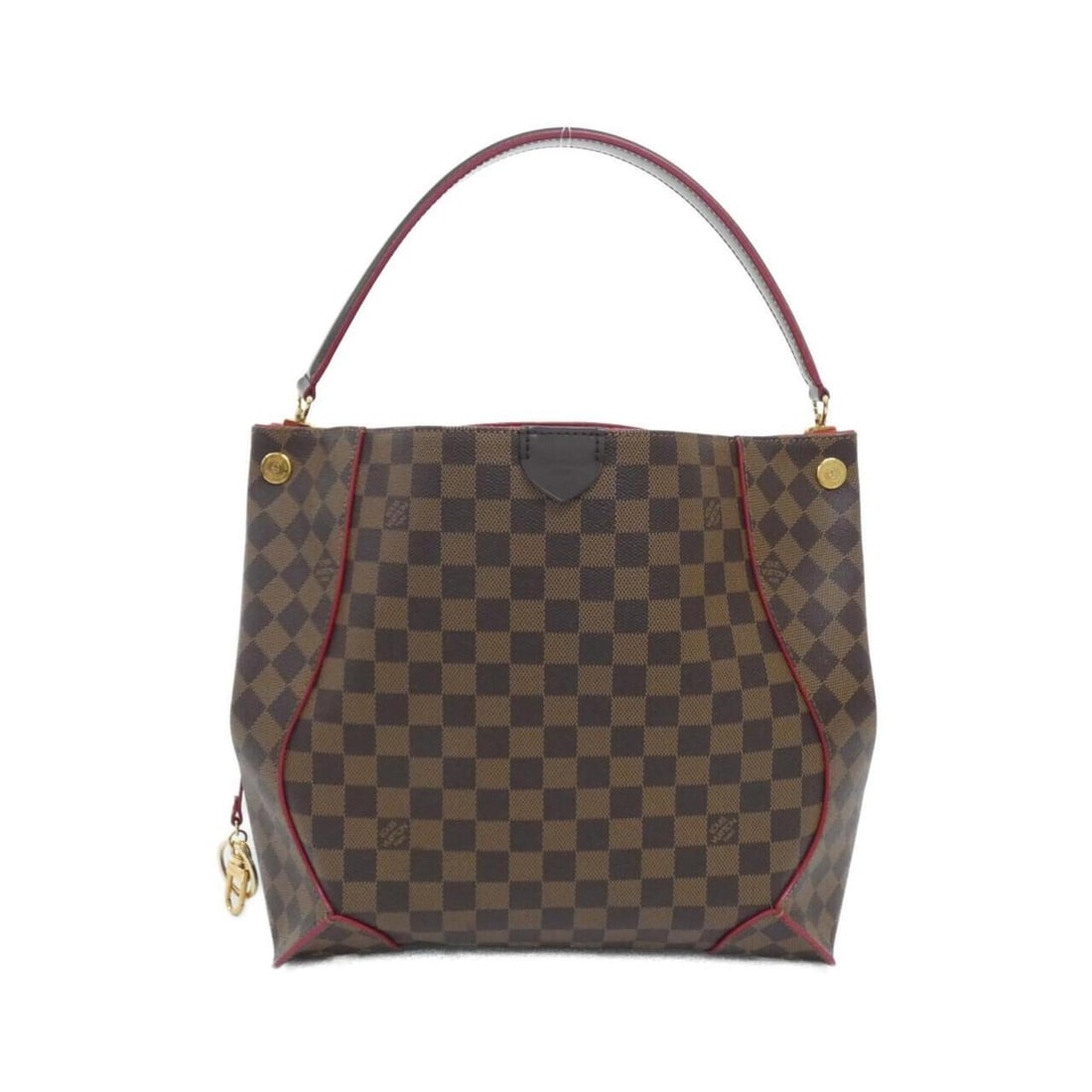 Louis Vuitton Damier Caissa Hobo N41555 Shoulder Bag: --- Catalog ---Category: SizeSize (HxWxD): 31cm x 29cm x 15cm / 12.2'' x 11.41'' x 5.9''Category: DesignType: Shoulder bagColor: Brown, CeriseGender: Women,MenMaterial: Coated canvas Category: