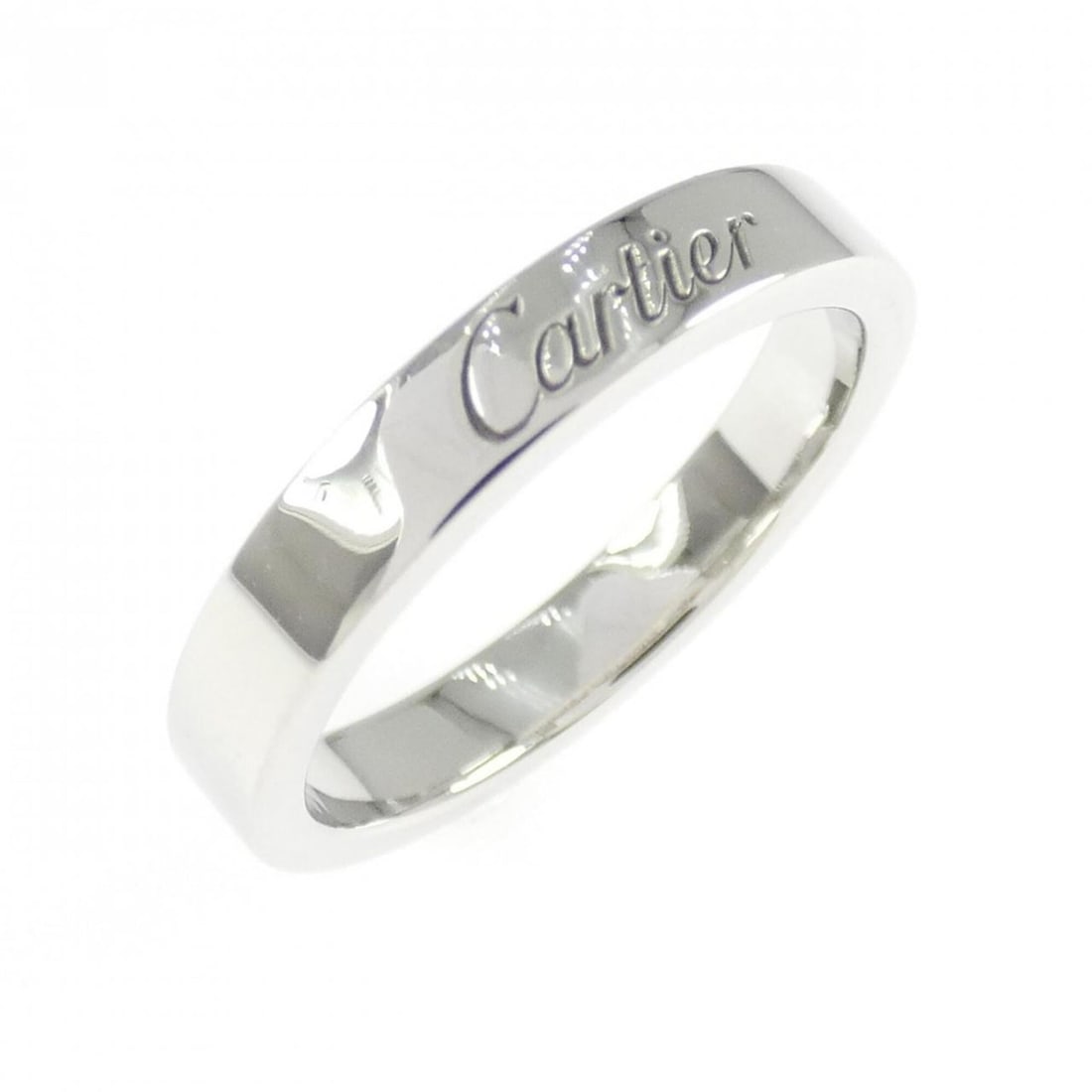Cartier Engraved Ring: --- Catalog ---Category: SizeUS Size: 4Brand Size: 47Category: DesignType: Band ringColor: PlatinumGender: WomenMaterial: Platinum 950Category: GeneralMPN: CRB4054000Brand: Cartier--- Item List