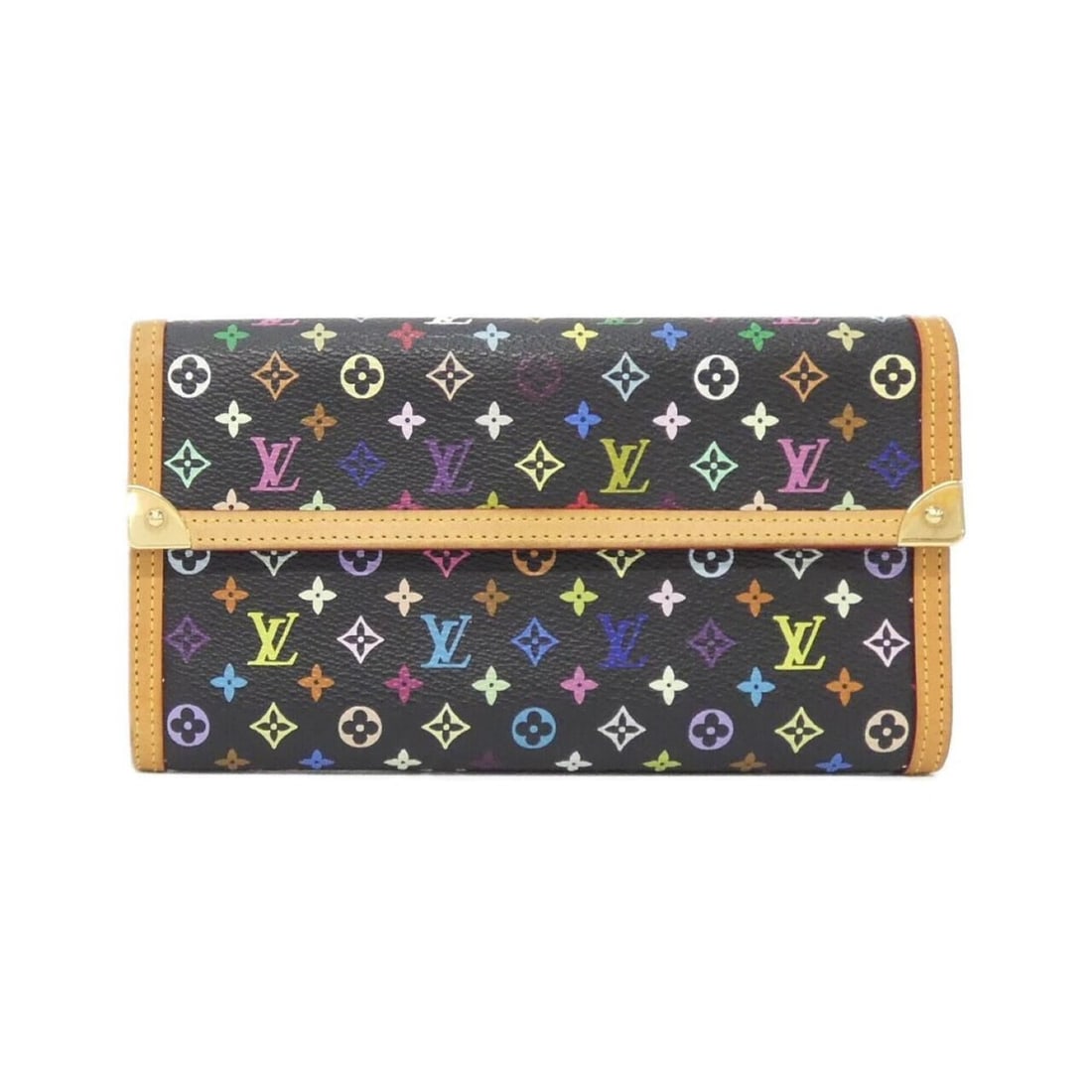 Louis Vuitton Multicolor Portefeuille Tresor International M92658 Wallet: --- Catalog ---Category: SizeSize (HxWxD): 11cm x 19cm x 2.5cm / 4.33'' x 7.48'' x 0.98''Category: DesignColor: Black, Multi-colorGender: WomenMaterial: Coated canvas Category: GeneralMPN: