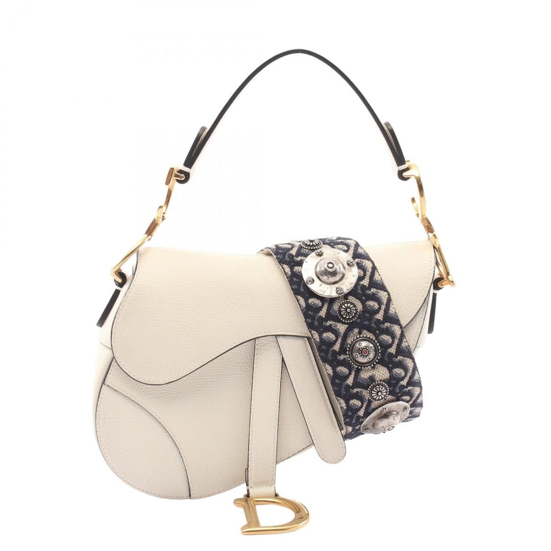 Christian Dior Dior SADDLE Mini Handbag (Sold Separately) - 2-Way Handbag, Leather, Women's, White: --- Catalog ---Category: SizeSize (HxWxD): 15cm x 17.5cm x 4cm / 5.9'' x 6.88'' x 1.57''Category: DesignType: Handbag, Saddle bagColor: WhiteGender: WomenMaterial: Leather Category: GeneralBrand: