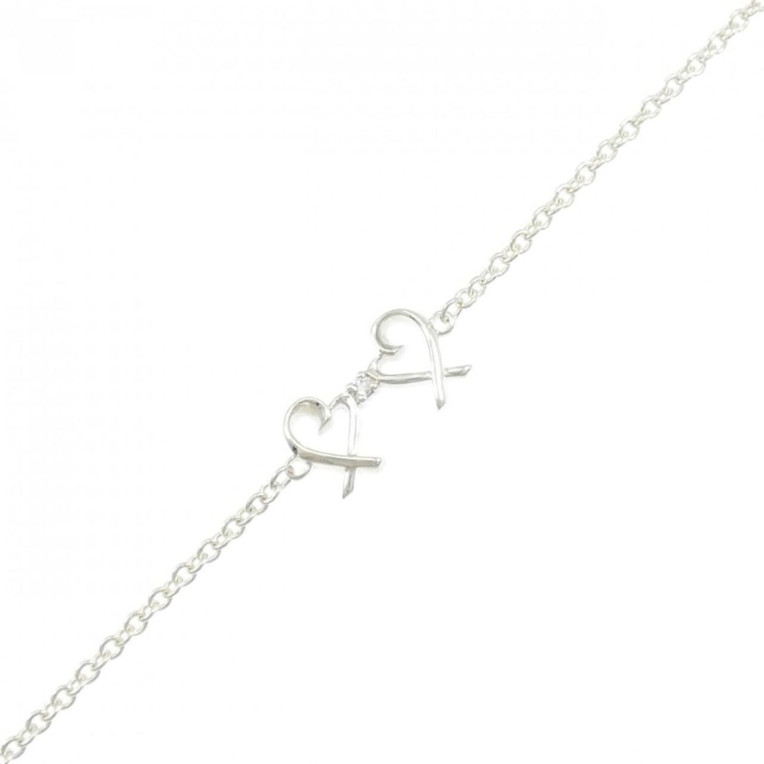 Tiffany Double Loving Heart Bracelet: --- Catalog ---Category: SizeLength: 18cm / 7.08''Category: DesignType: Charm braceletGender: WomenMaterial: Silver 925Category: GeneralBrand: Tiffany--- Item List ---Section: ConditionRanking: Rank