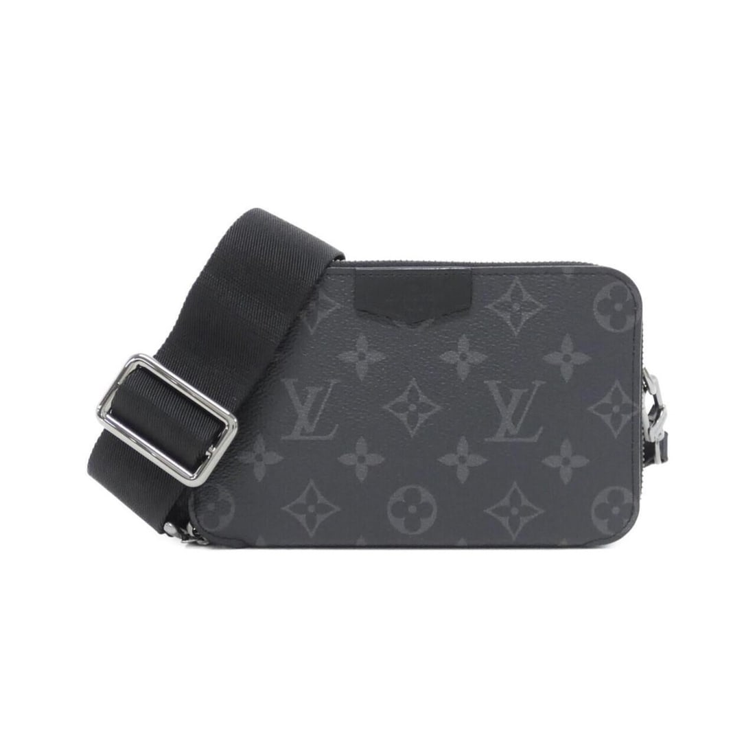 Louis Vuitton Monogram Eclipse Alpha Wearable Wallet M81260 Shoulder Bag: --- Catalog ---Category: SizeSize (HxWxD): 11cm x 18cm x 6cm / 4.33'' x 7.08'' x 2.36''Category: DesignType: Shoulder bagColor: Black, Monogram EclipseGender: MenMaterial: Coated canvas Category:
