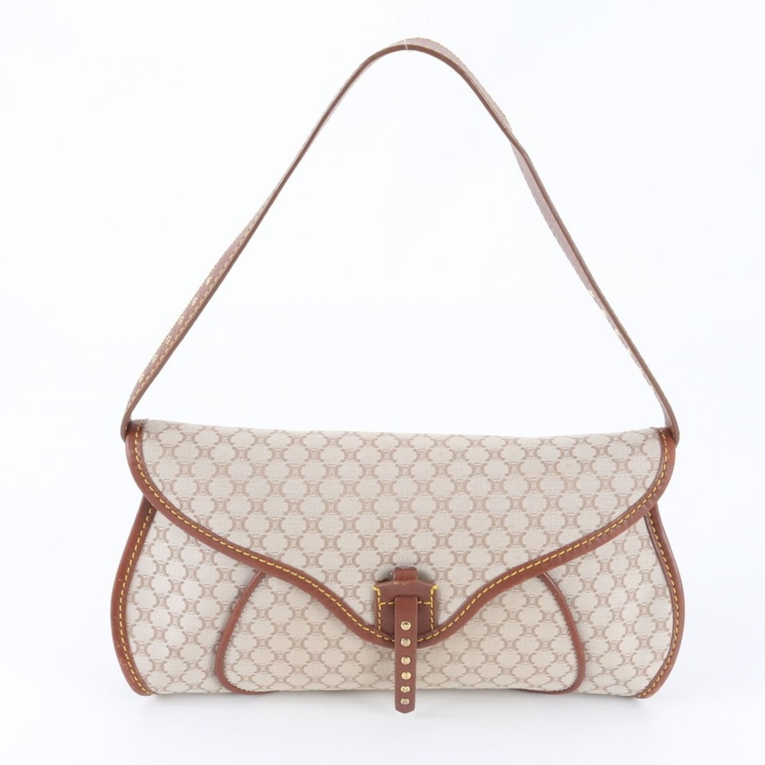 Vintage Celine Macadam Triomphe Leather One-Shoulder Bag, Shoulder Handbag for Women (1 of 9)