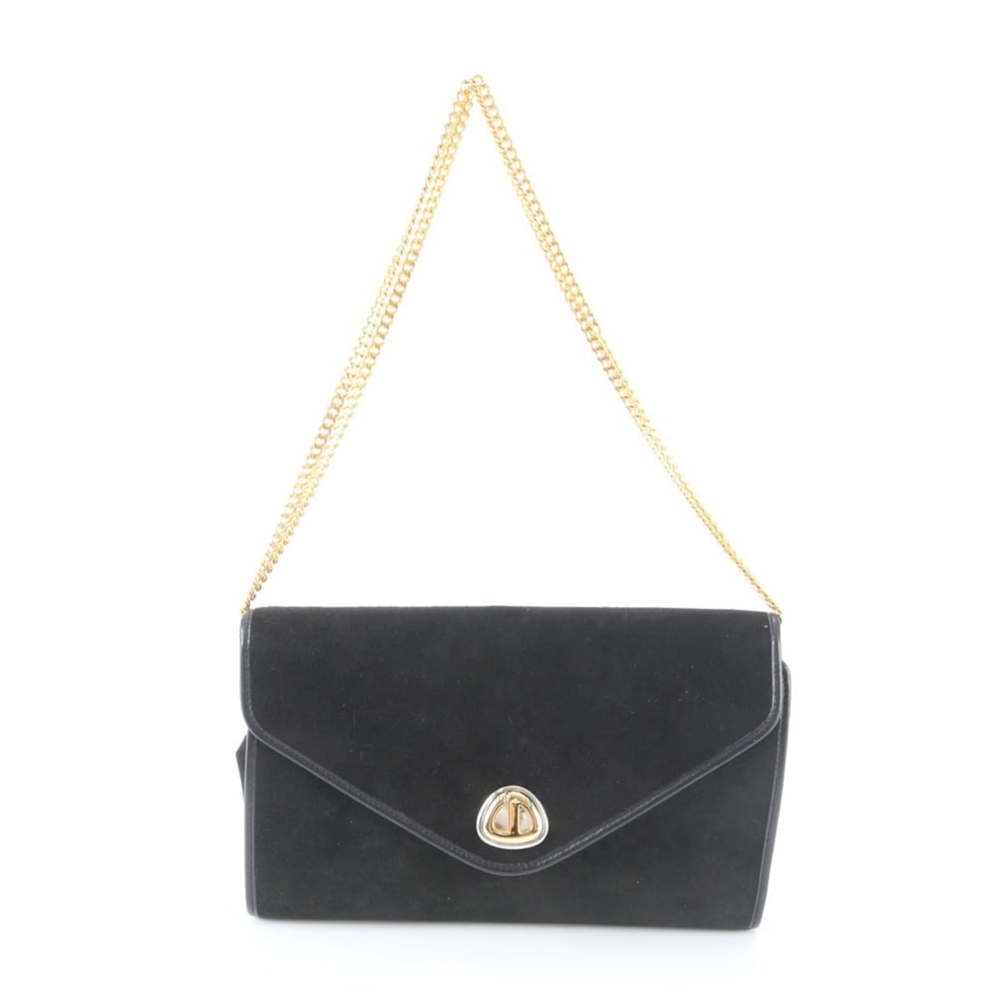 Vintage Christian Dior Leather 2-Way Chain Shoulder Bag (Trotter Pattern) for Women (1 of 8)