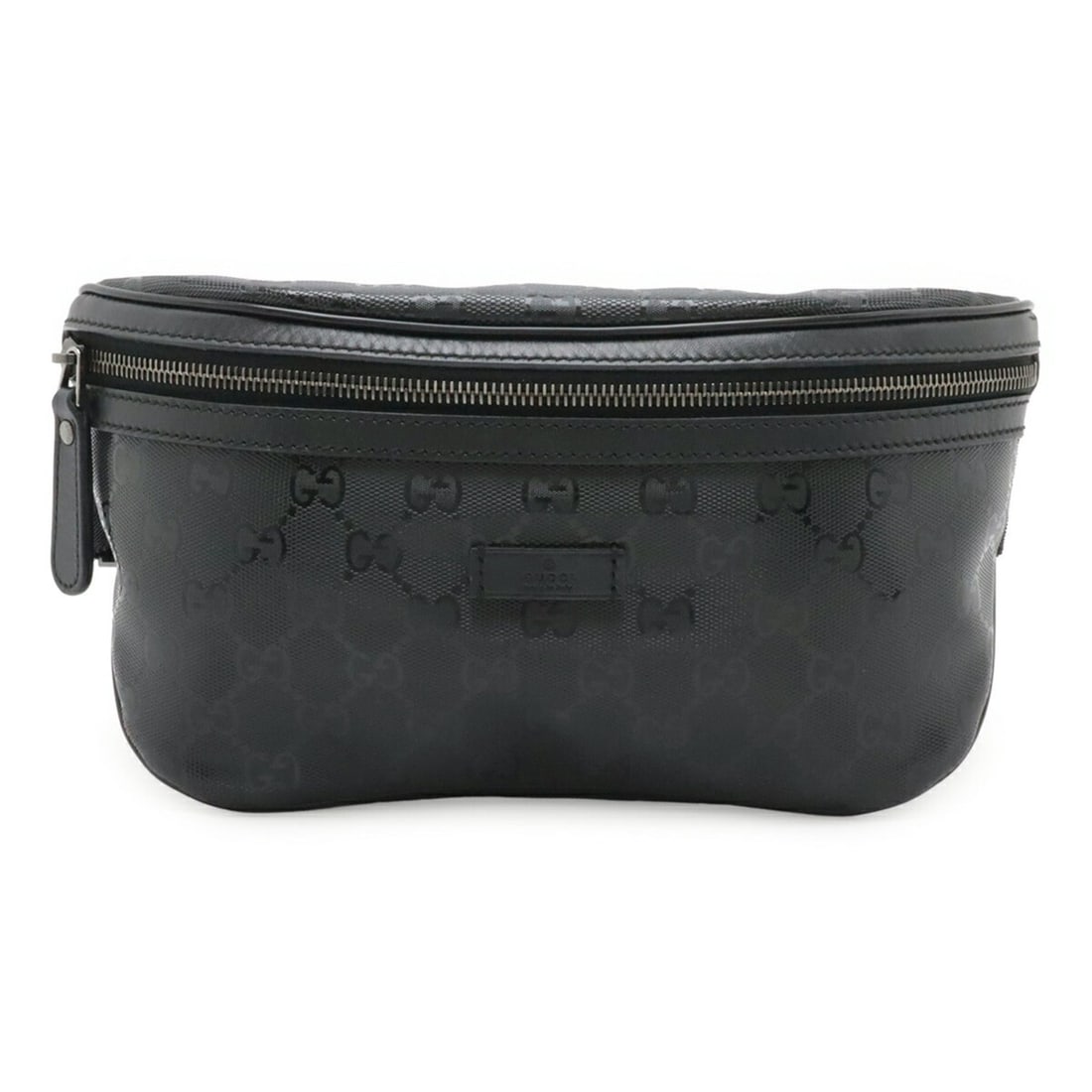 GUCCI GG Imprime Bag, Body Waist Pouch, Hip Leather, Black, 233269: --- Catalog ---Category: SizeSize (HxWxD): 14cm x 27.5cm / 5.51'' x 10.82''Category: DesignType: Fanny pack, Pouch, Sling bagColor: BlackGender: WomenMaterial: Coated canvas , PVC , Leather Category: 