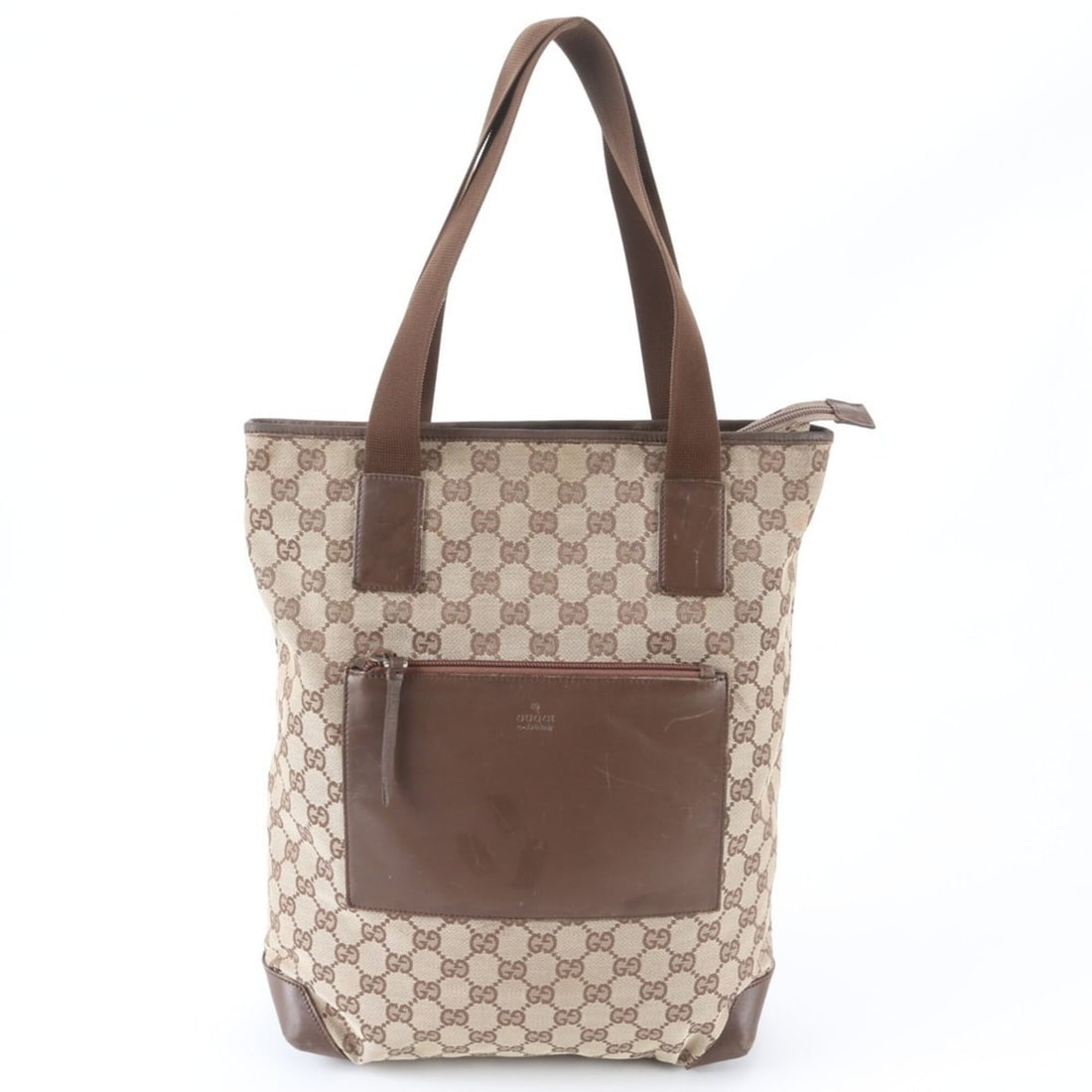 Gucci GG Canvas 28892 Leather Tote Bag Handbag Shoulder for Men: --- Catalog ---Category: SizeSize (HxWxD): 34cm x 27cm x 13cm / 13.38'' x 10.62'' x 5.11''Category: DesignType: Shoulder bag, Tote bagColor: Beige, BrownGender: MenMaterial: Leather , Canvas Category: