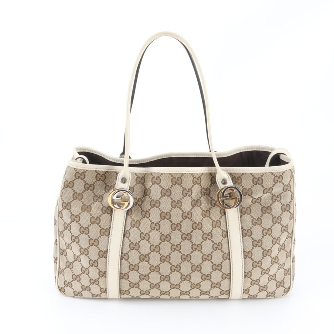 Gucci GG Canvas Twins 232957 Leather Tote Bag Handbag Shoulder for Women (1 of 9)