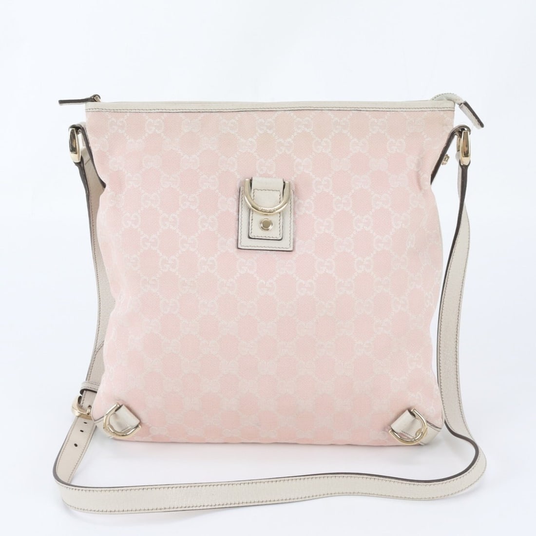 Gucci GG Canvas Abbey 131326 Leather Shoulder Bag, Crossbody Brand Name, Women's: --- Catalog ---Category: SizeSize (HxWxD): 27cm x 29cm x 4cm / 10.62'' x 11.41'' x 1.57''Category: DesignType: Shoulder bagColor: PinkGender: WomenMaterial: Leather , Canvas Category: GeneralBrand: