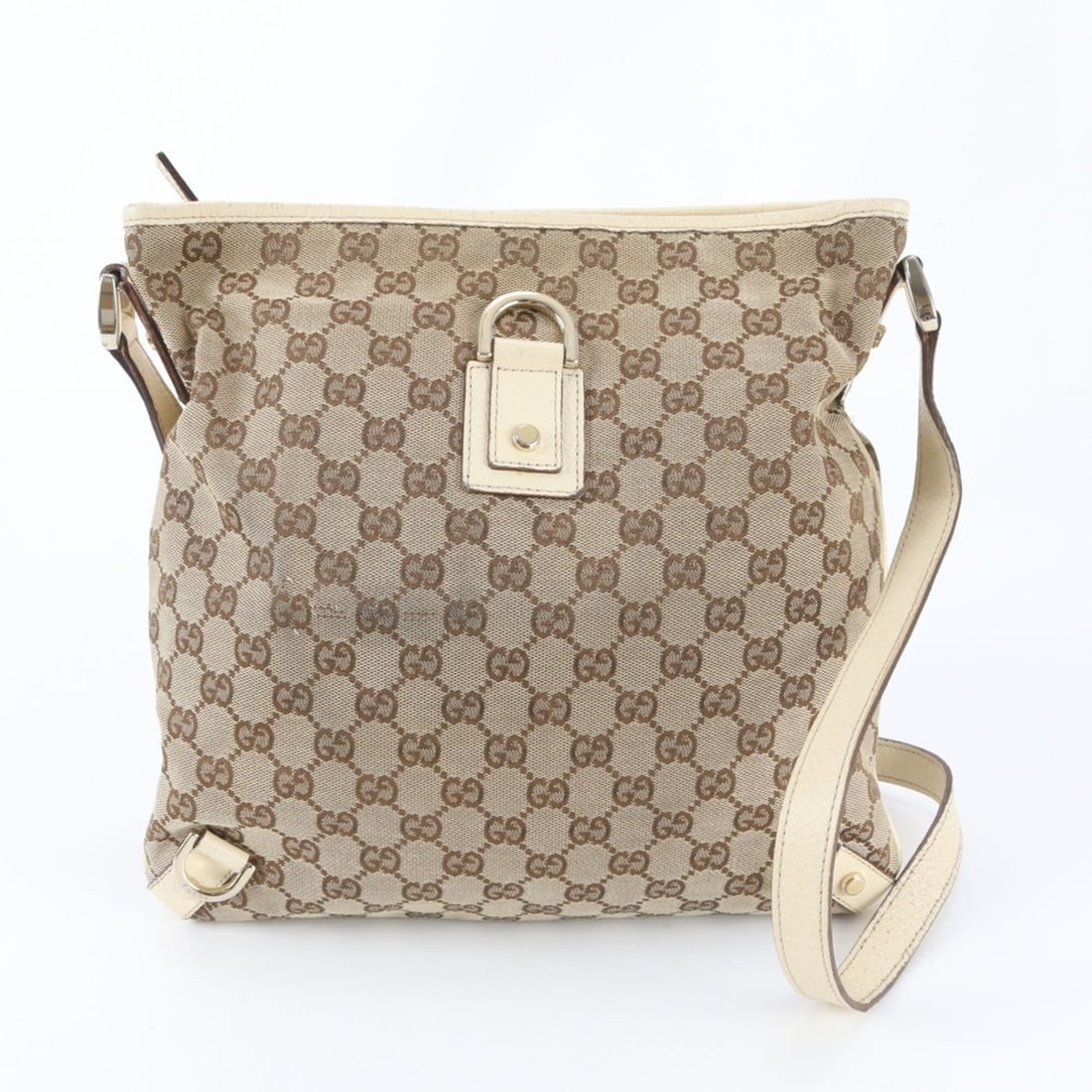 Gucci GG Canvas Abbey 131326 Leather Shoulder Bag, Crossbody Handbag, Tote Bag for Women: --- Catalog ---Category: SizeSize (HxWxD): 28cm x 30cm x 3cm / 11.02'' x 11.81'' x 1.18''Category: DesignType: Handbag, Shoulder bag, Tote bagColor: Beige, WhiteGender: WomenMaterial: Leather ,