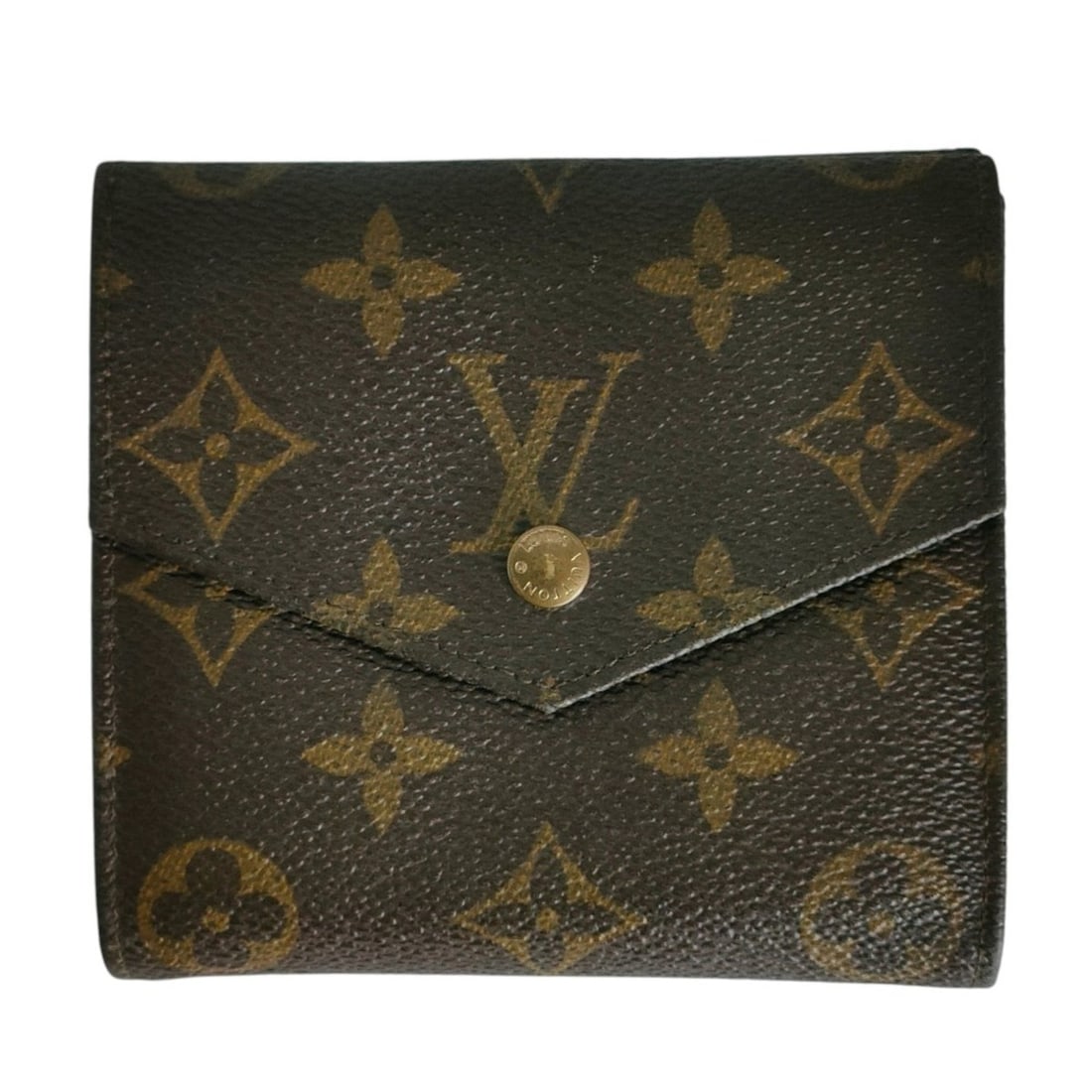 LOUIS VUITTON Louis Vuitton Portemonnaie Billet Carte Credit Monogram Double Snap Compact Wallet (1 of 12)