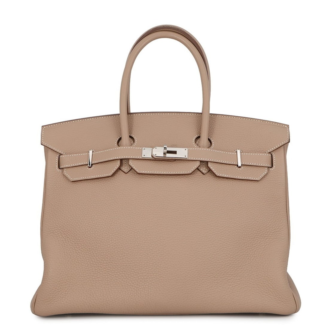 Hermes Birkin 35 Argile Taurillon Clemence ?P stamp HERMES handbag women's: --- Catalog ---Category: SizeWeight: 1.26kg / 2.77lb.Size (HxWxD): 27cm x 35cm x 18.5cm / 10.62'' x 13.77'' x 7.28''Category: DesignType: HandbagColor: ArgileGender: WomenClosure: FlapMaterial: Tauril