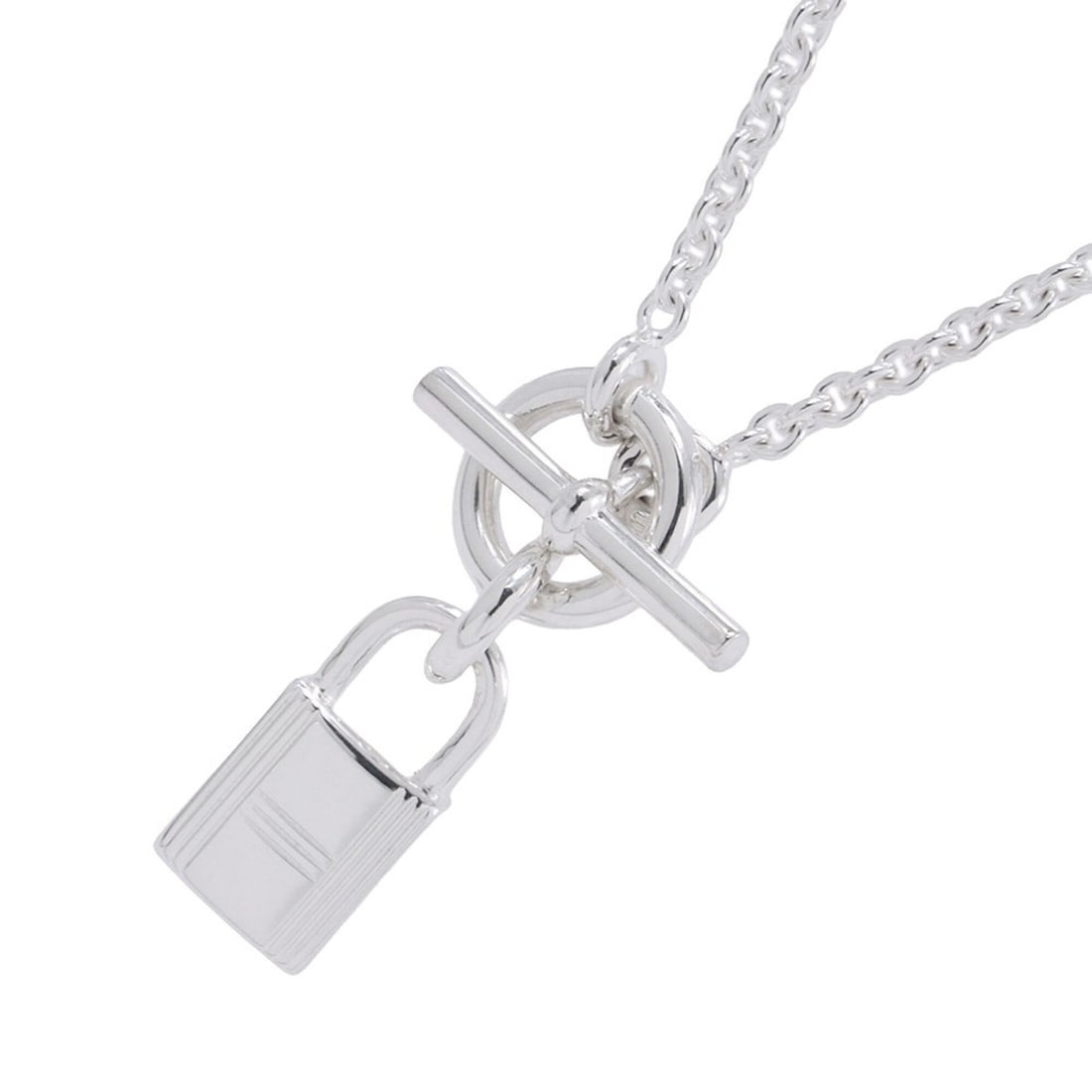 Hermes Necklace Amulette Kelly Cadena SV925 Silver HERMES Pendant (1 of 9)