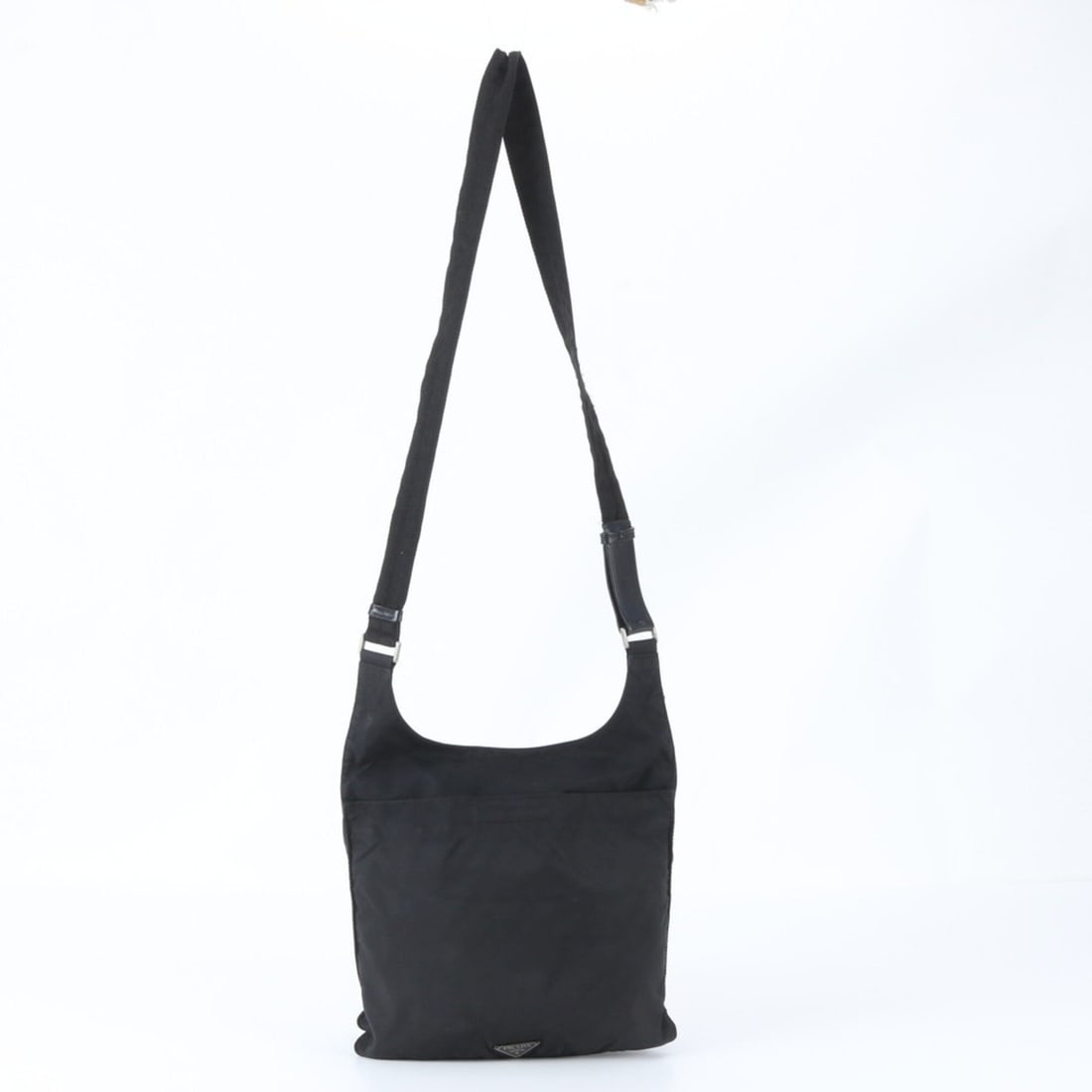 Prada Tessuto Nylon Triangle Logo Leather Shoulder Bag, Crossbody, Black, Men's: --- Catalog ---Category: SizeSize (HxWxD): 29cm x 27cm x 4cm / 11.41'' x 10.62'' x 1.57''Category: DesignType: Shoulder bagColor: BlackGender: MenMaterial: Nylon , Leather Category: GeneralBrand: Prad