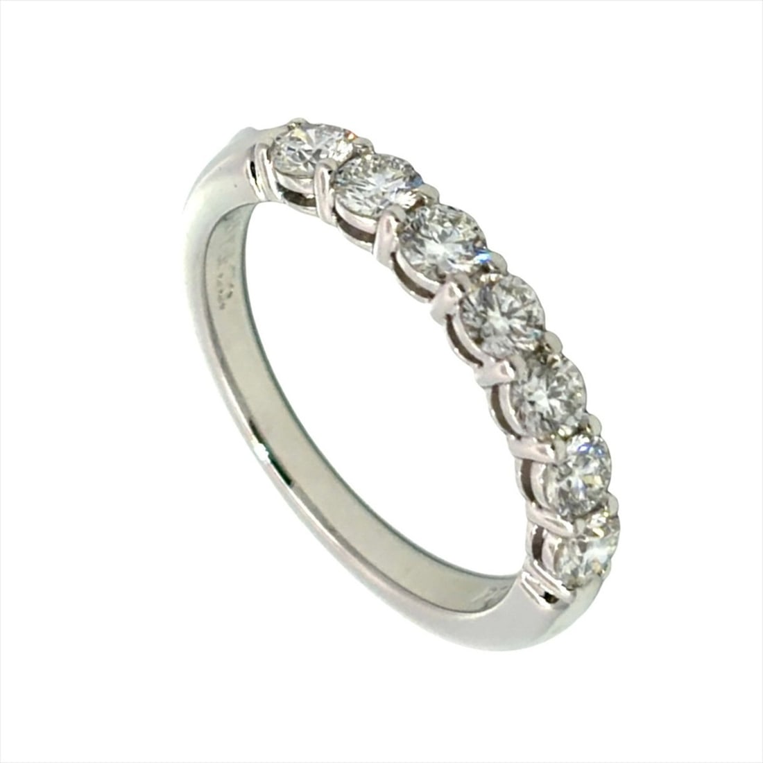 Tiffany & Co. Embrace 7-Diamond Ring, Platinum (Pt950), Approx. 3.8g, Women's Ring: --- Catalog ---Category: SizeWidth: 2.7mm / 0.11''Weight: 3.8g / 0.13oz.JP Size: 9US Size: 5Category: DesignType: Band ringStone: DiamondGender: WomenMaterial: Platinum 950Category: GeneralBrand: Tiff