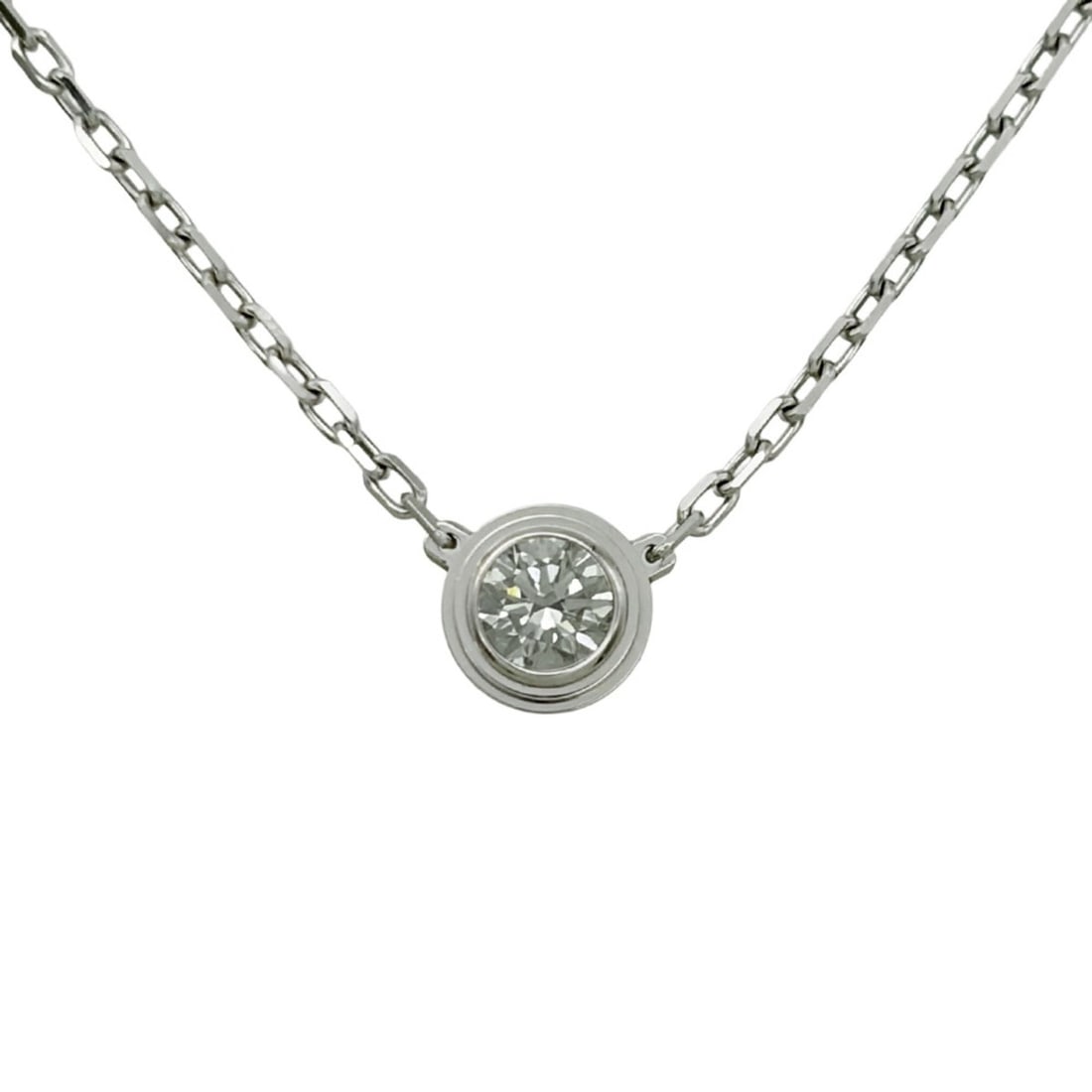 Cartier Damour Large Necklace B7215400 18KWG 3.0g White Gold LM Women's (1 of 8)