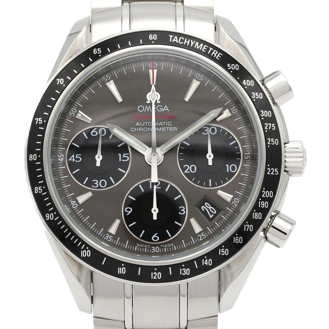 Omega Speedmaster Date 323.30.40.40.06.001 Stainless Steel Automatic Watch (1 of 7)