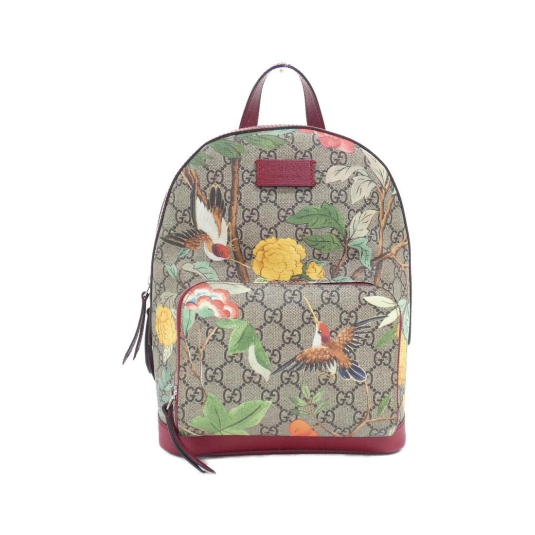 Gucci 427042 K0LCN Backpack: --- Catalog ---Category: SizeWeight: 720g / 1.58lb.Size (HxWxD): 29cm x 22cm x 10cm / 11.41'' x 8.66'' x 3.93''Strap Length: 91cm / 35.82''Category: DesignType: BackpackColor: Beige, Red colorGender: