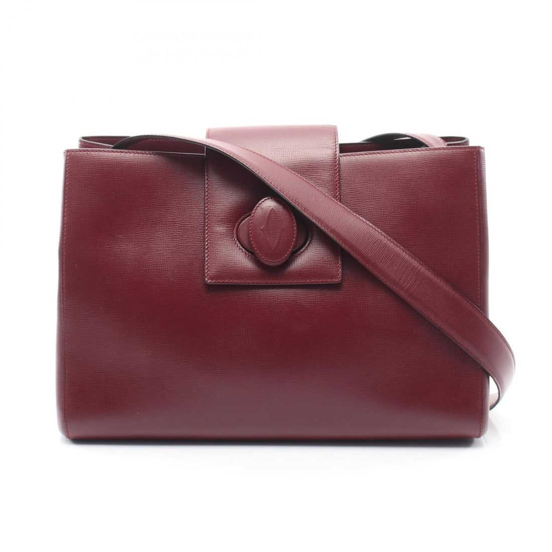 Cartier Must Line Shoulder Bag/Handbag, Leather, Women's, Bordeaux (Burgundy): --- Catalog ---Category: SizeSize (HxWxD): 21.5cm x 30.5cm x 12.5cm / 8.46'' x 12'' x 4.92''Category: DesignType: Handbag, Shoulder bagColor: BordeauxGender: WomenMaterial: Leather Category: GeneralBr
