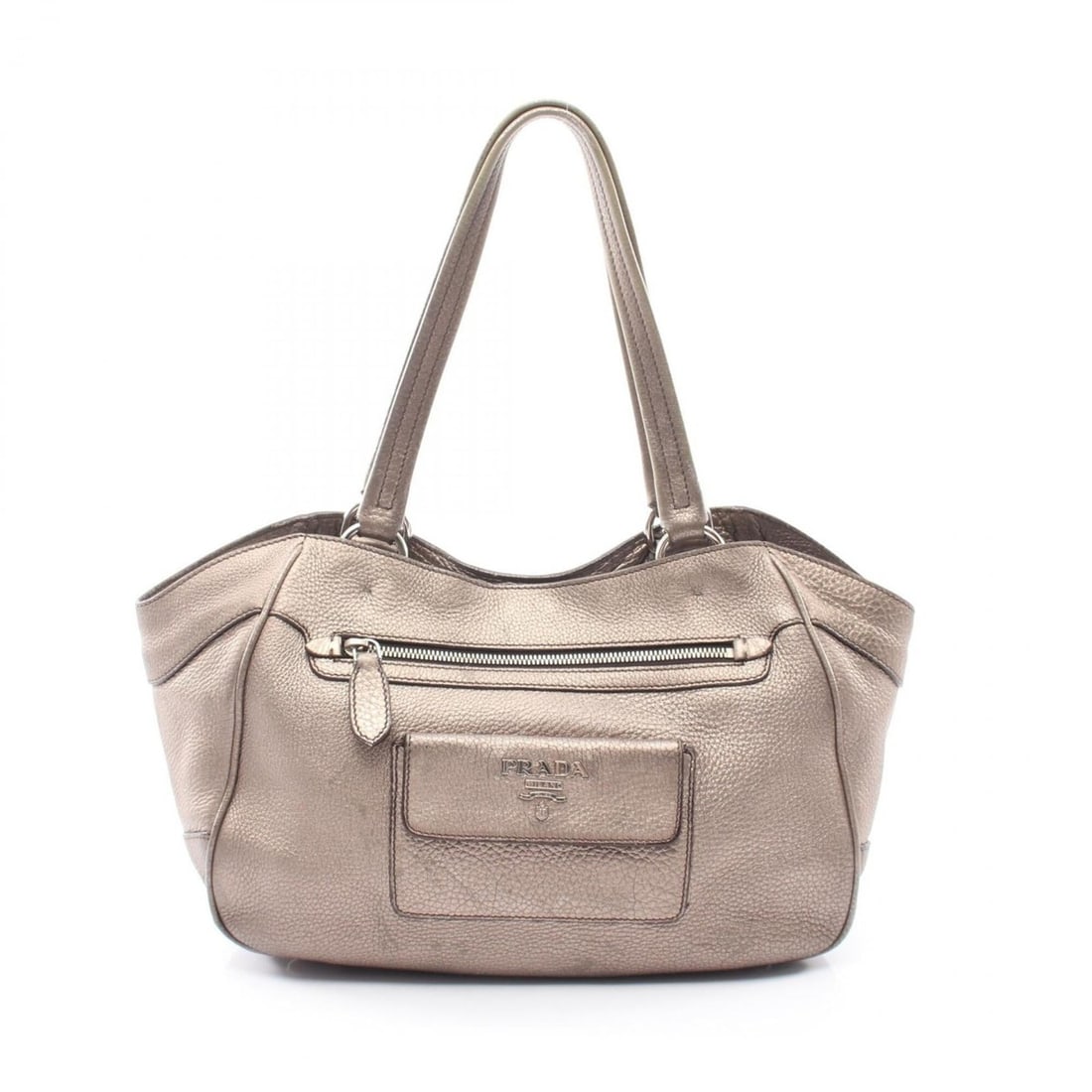 Prada VIT.DAINO Tote Bag Handbag Leather Women's Brown BR3601 (1 of 10)