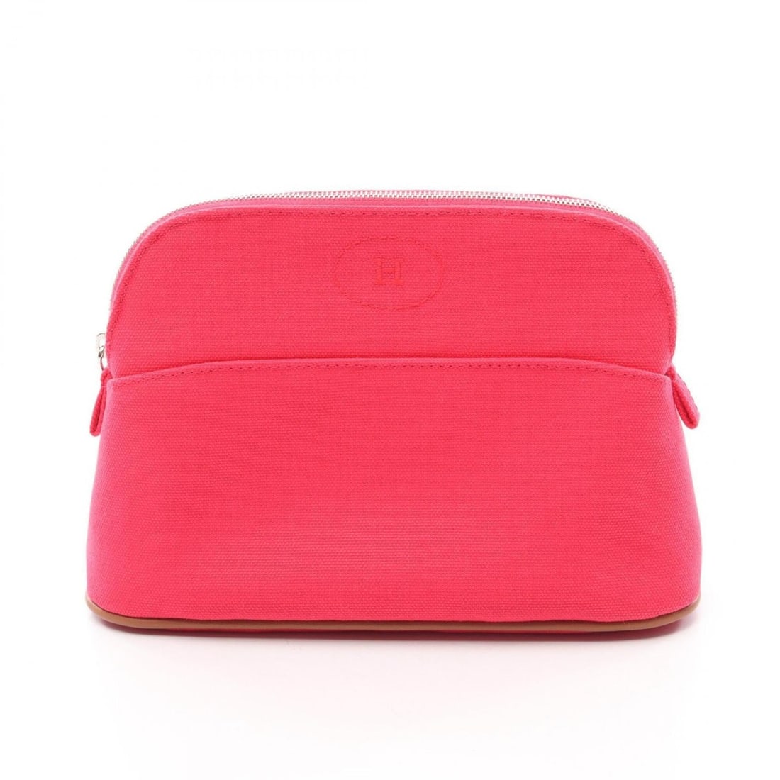 Hermes Bolide Pouch 20 Handbag, Canvas Leather, Women's, Pink/Brown, H103773M 06 (1 of 6)
