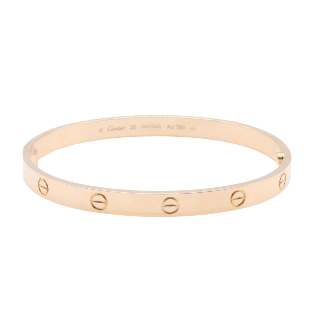 Cartier Love Bracelet Classic Accessory 18KPG (Pink Gold) Men's Women's Gold Tone B6081717 (1 of 7)