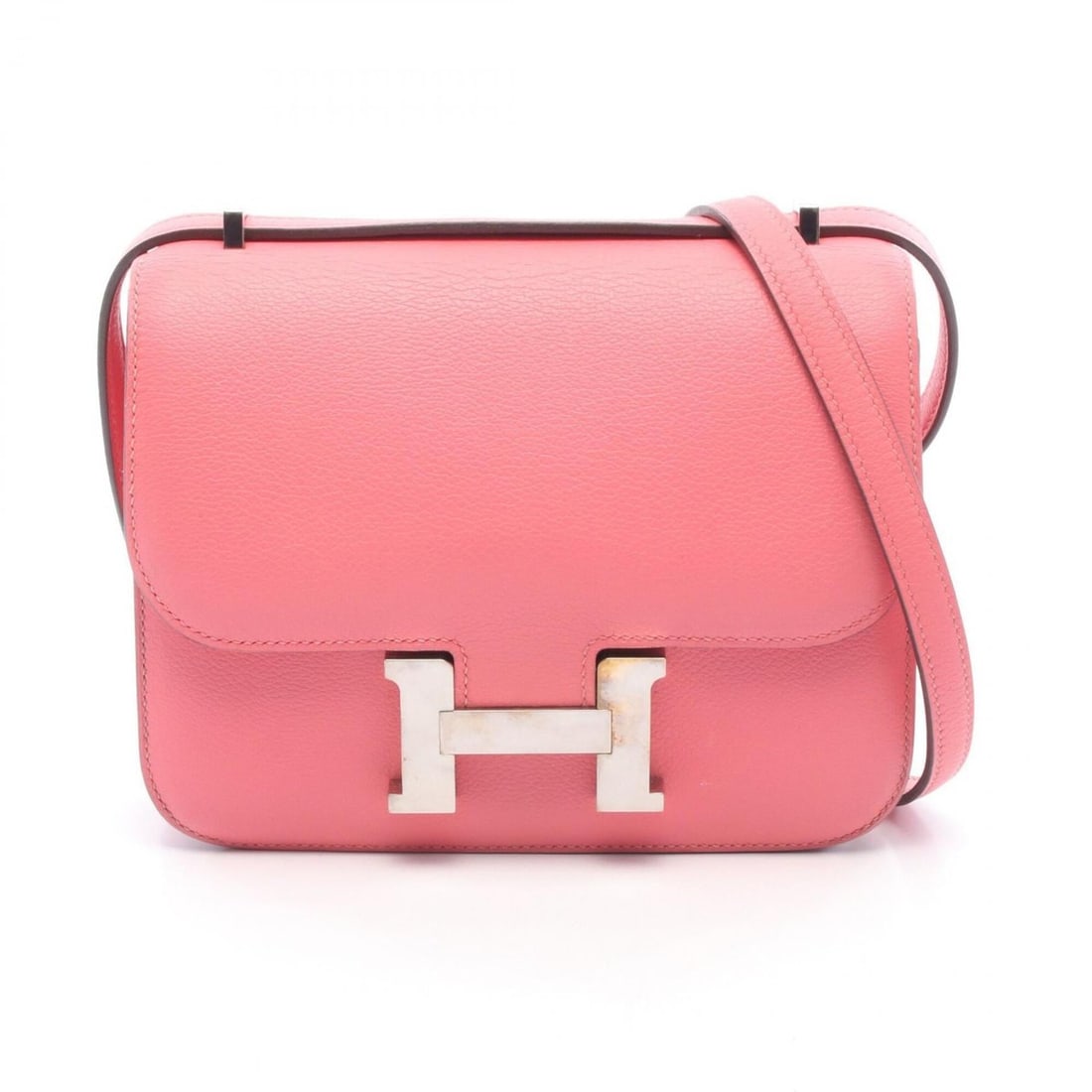 Hermes Constance 3 Mini Shoulder Bag/Handbag, Leather, Evercolor, Pink Tone (1 of 9)